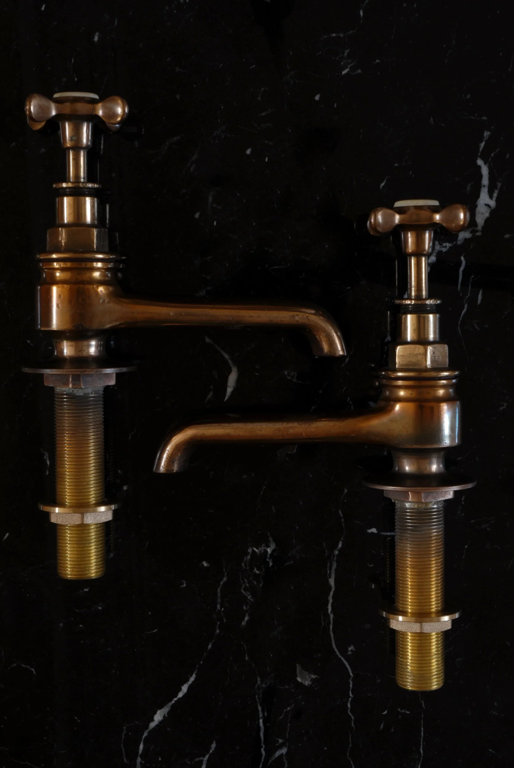 Antique Long Reach Bath Taps