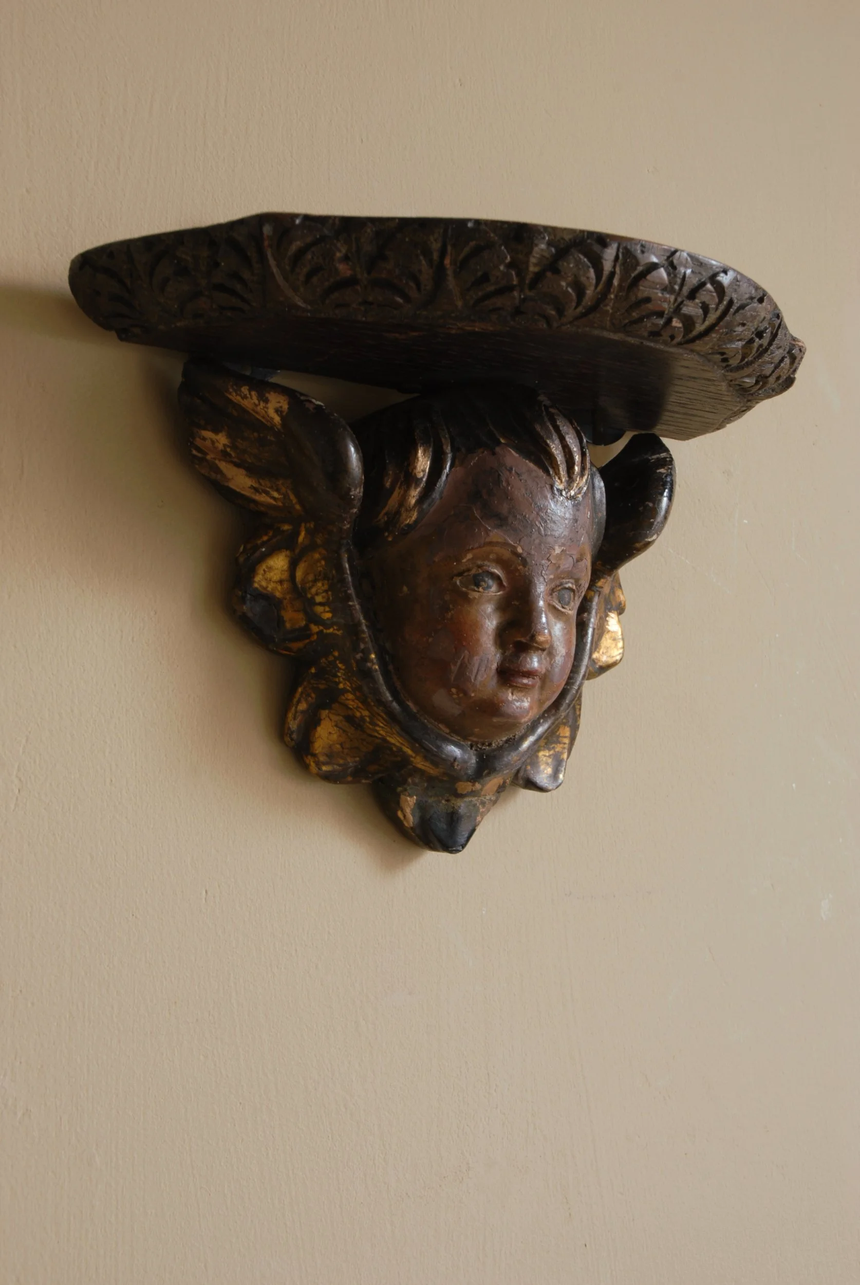SIZED 985 Polychrome Putti Continental Oak.JPG