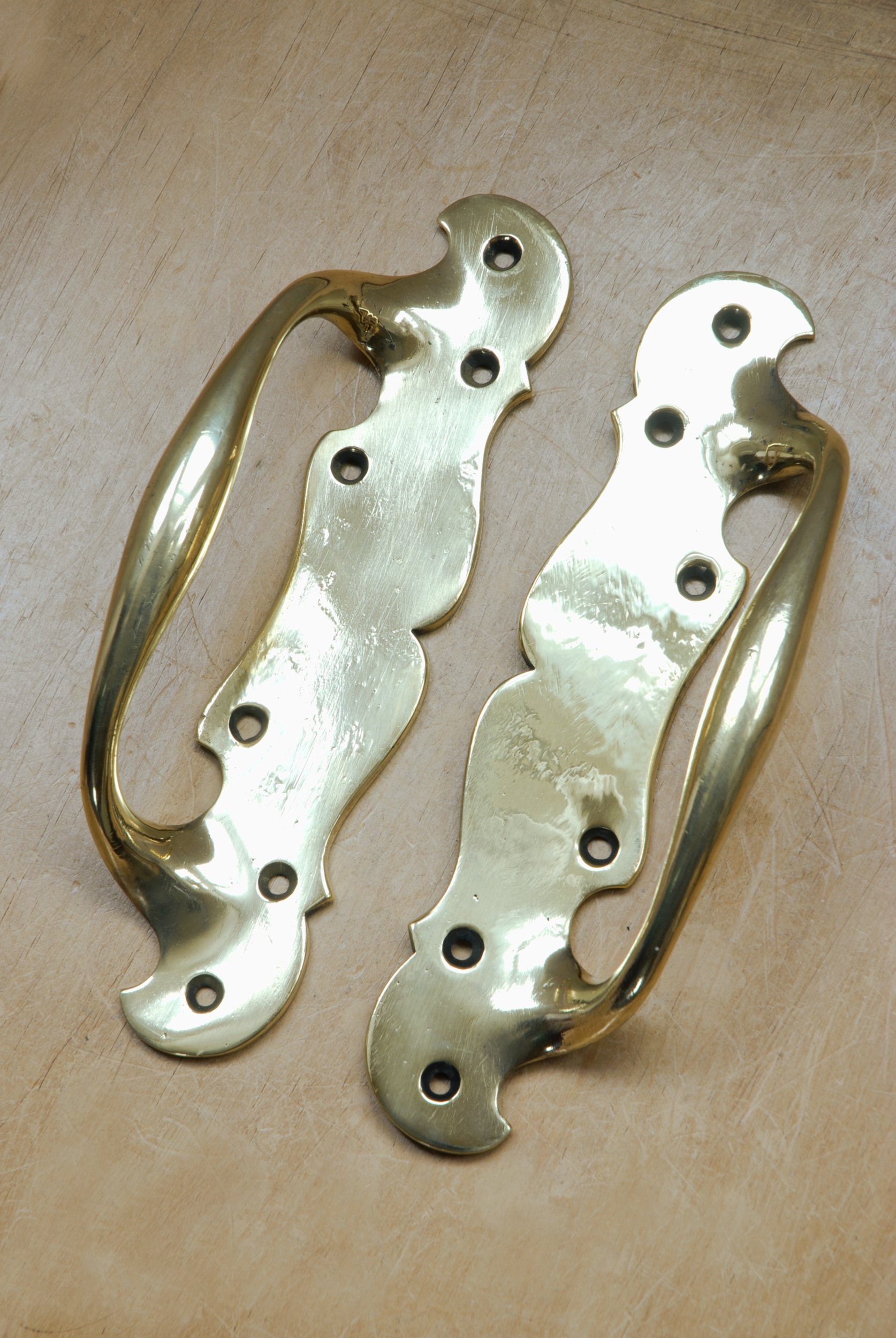 SIZED 997 Brass William Tonks Door Handles.JPG