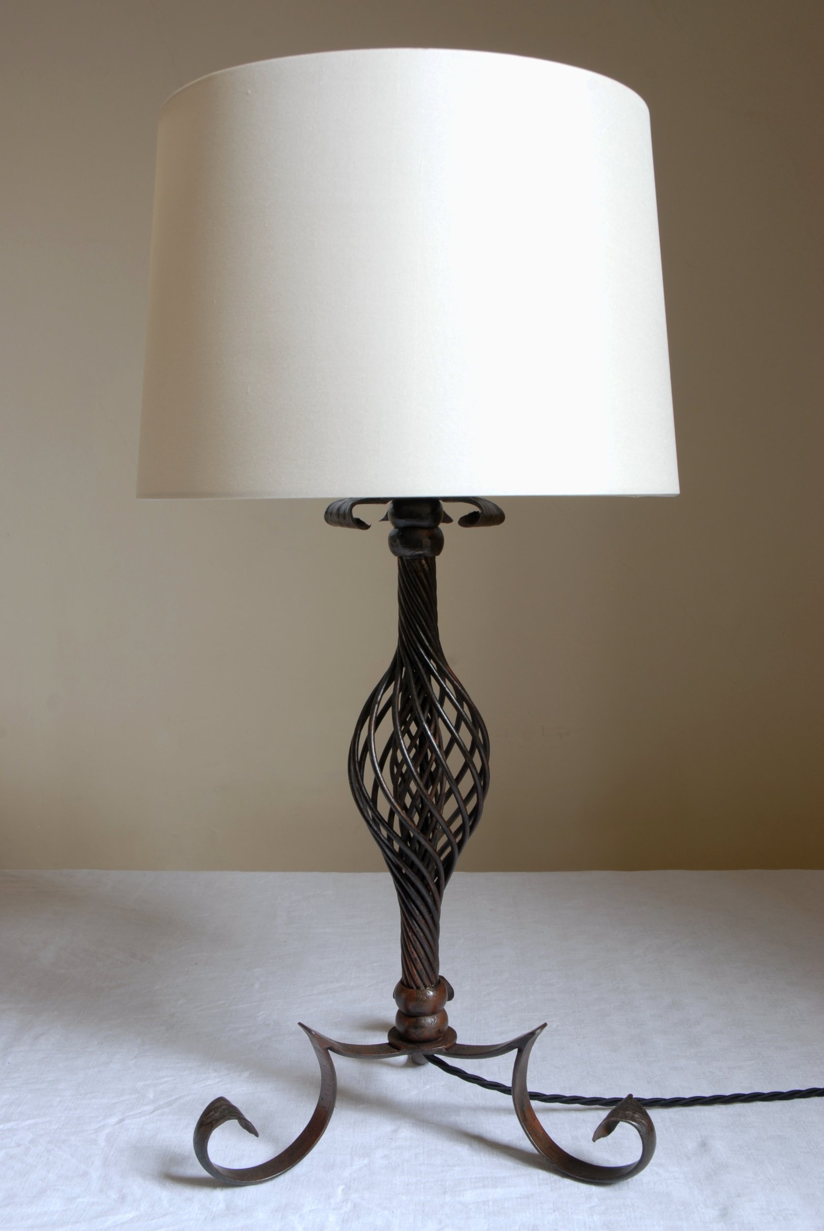 Forged Iron Lamp