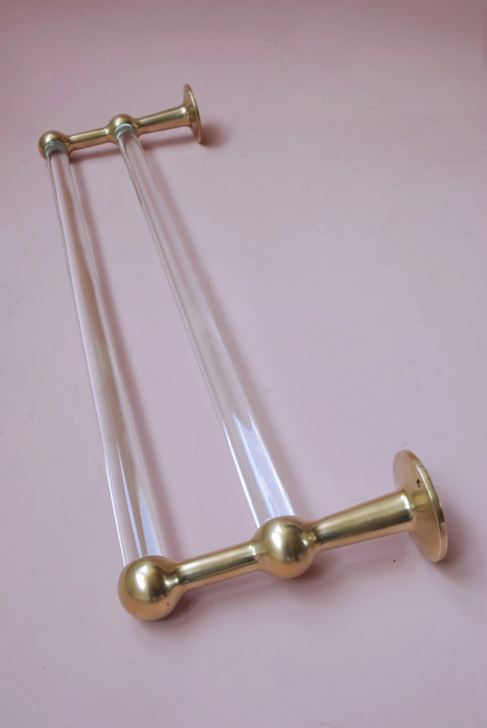 Antique Double Glass Towel Rail