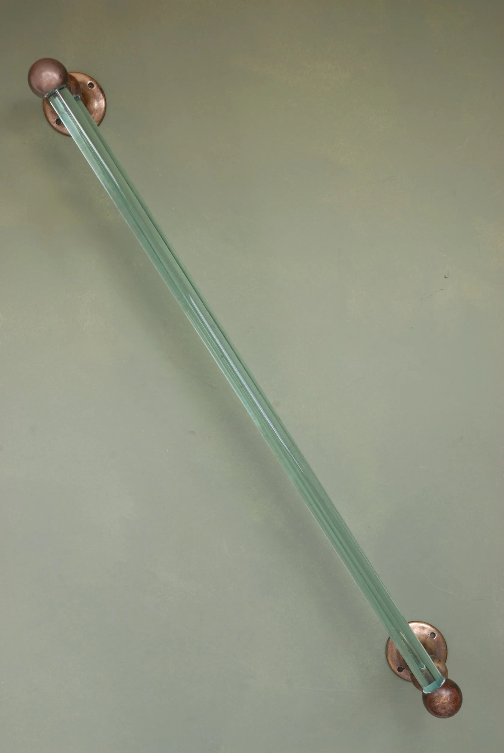 SIZED 1053 Nickel Glass Double Towel Rail.JPG