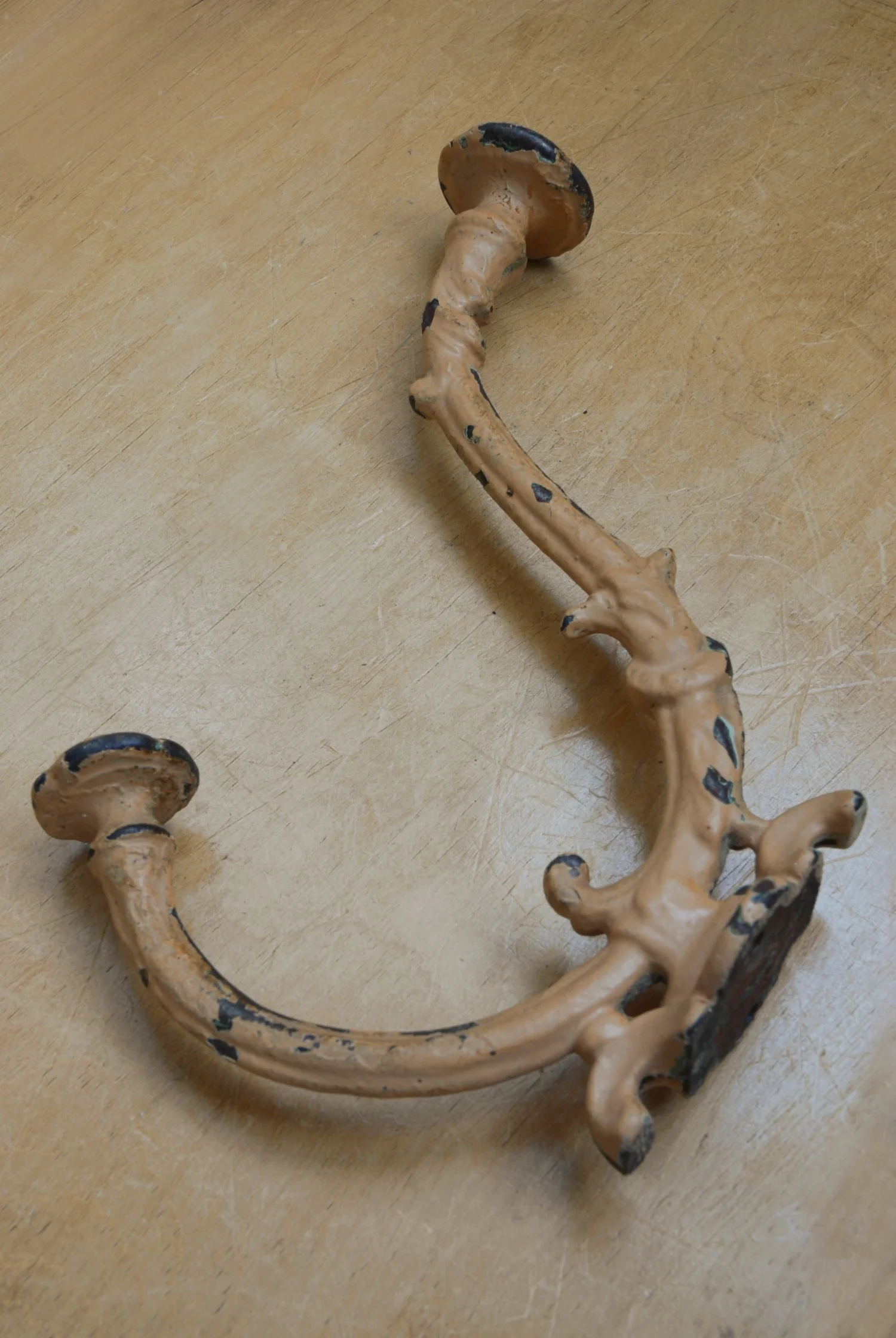 Large French Cast Iron Coat Hook — Water and Wood
