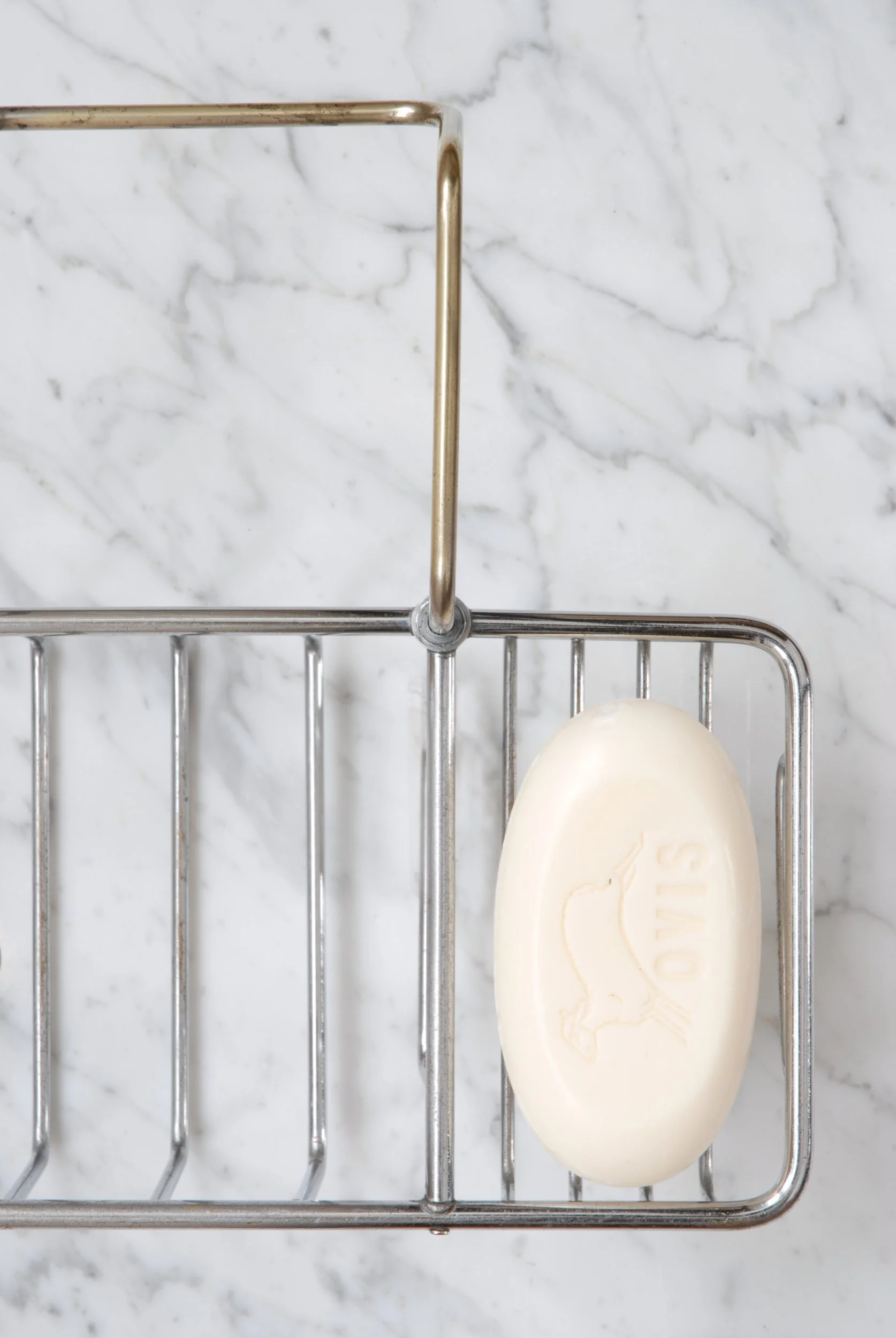 Vintage Nickel Bath Tidy — Water and Wood