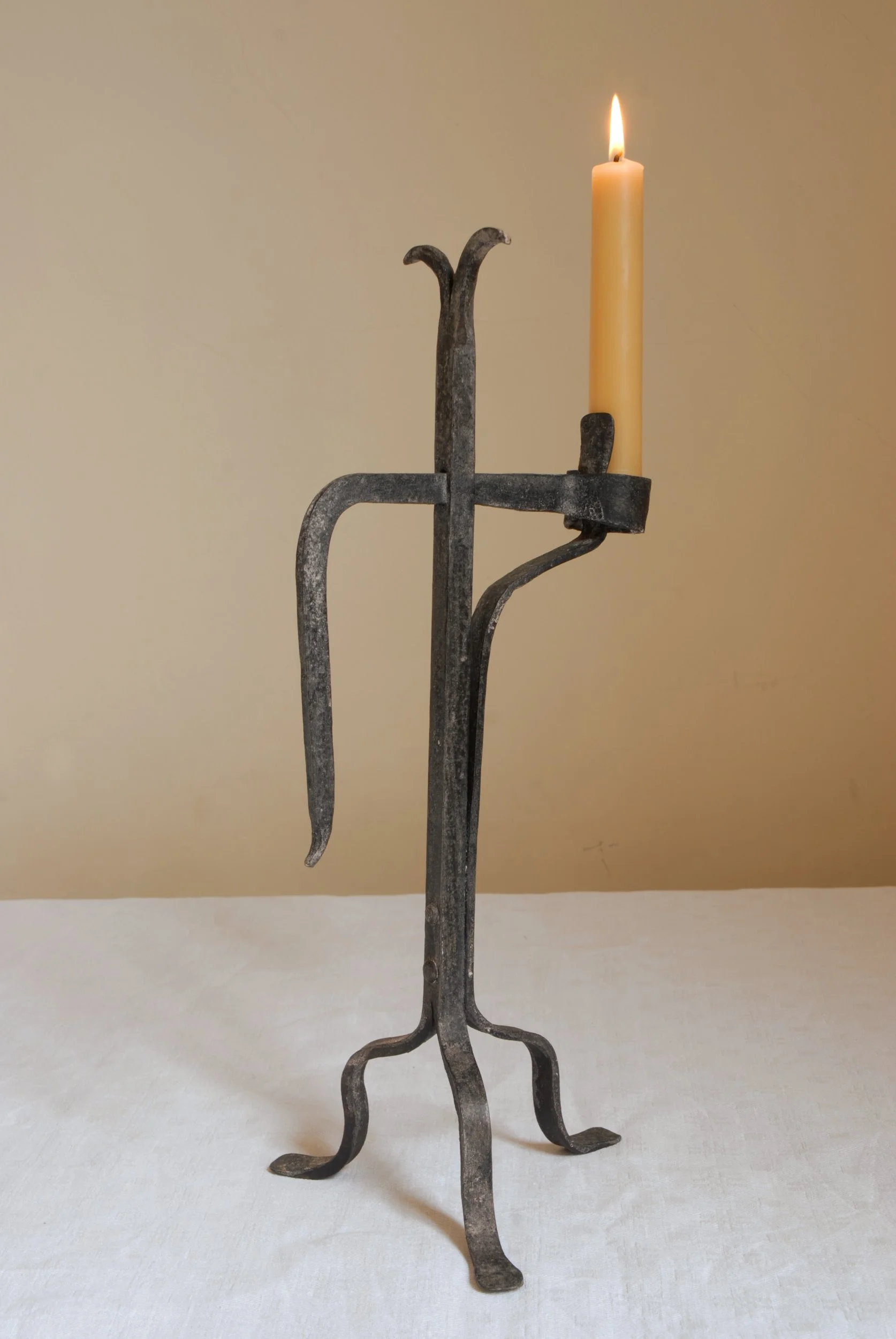 Wrought Iron French Candlestick