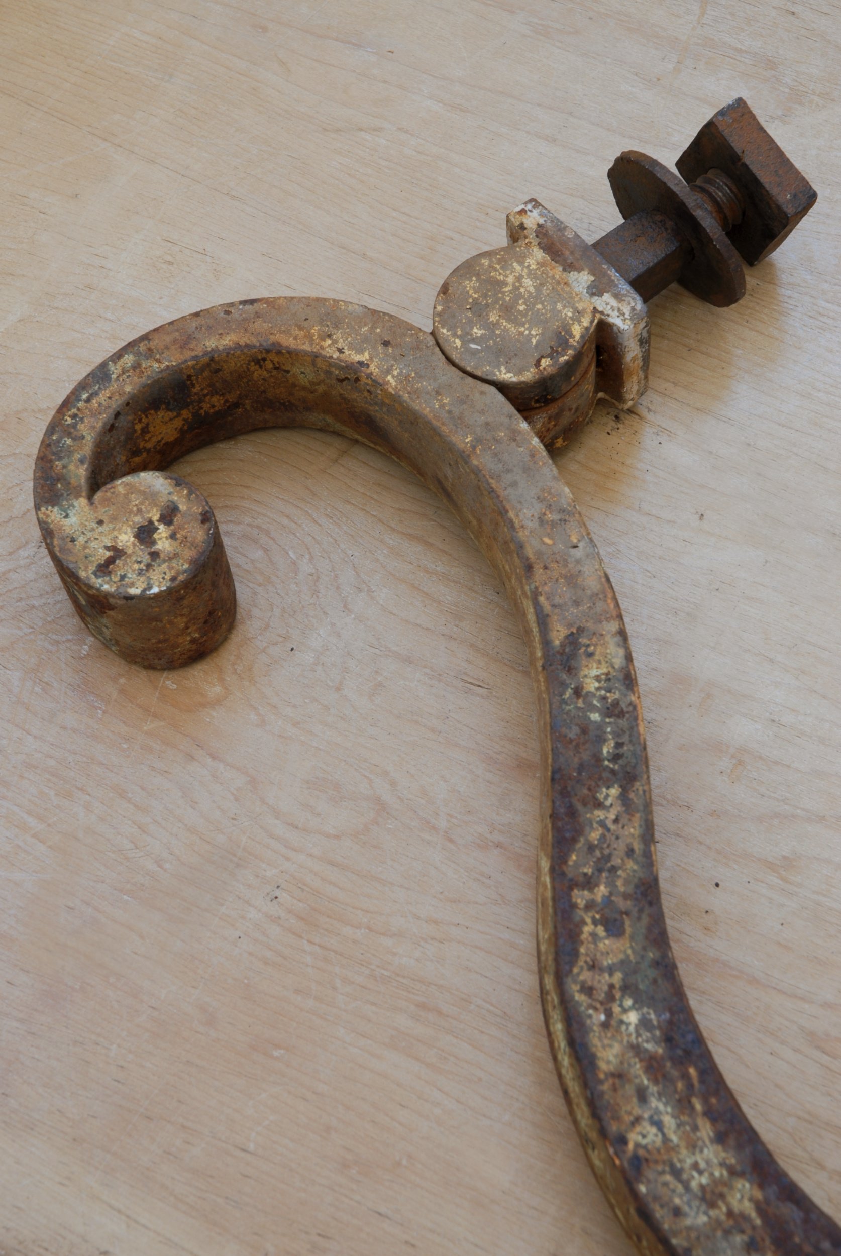 SIZED 1101 Large French Antique Door Knocker.JPG
