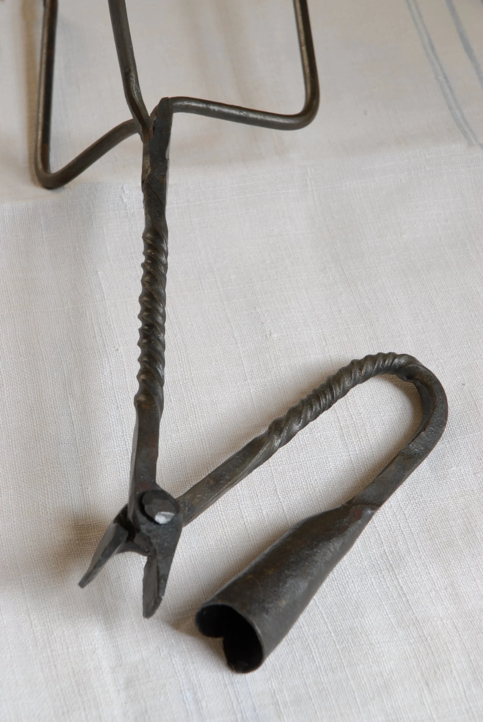 SIZED 1212 Antique Rush Light Candle Holder.JPG