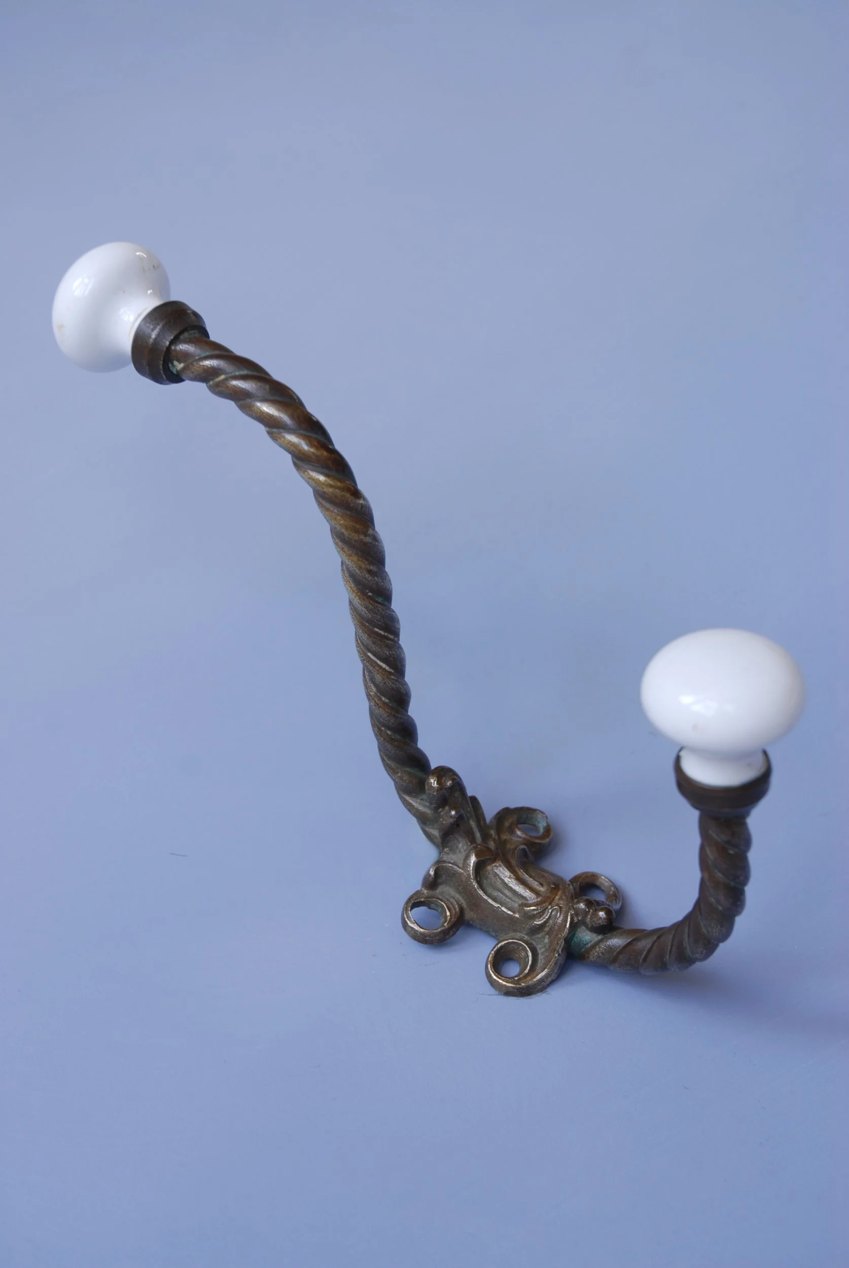 SIZED 1505 Antique Victorian Coat Hook Brass.JPG