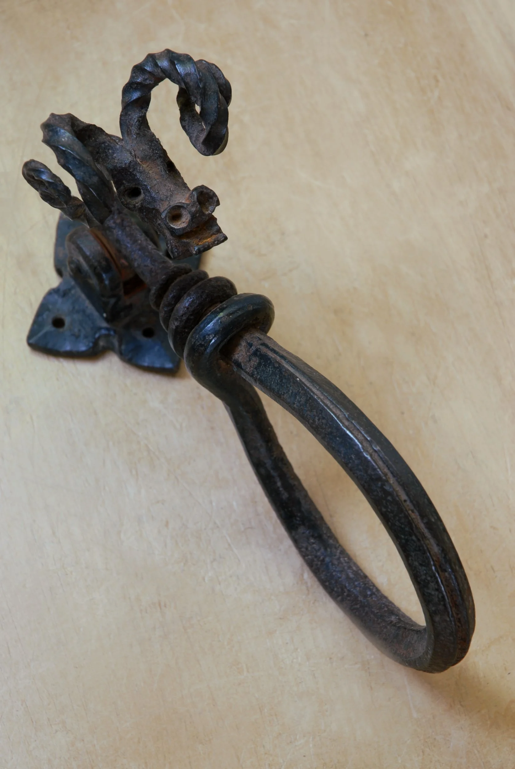 SIZED 1554 Antique Iron Door Pull.JPG