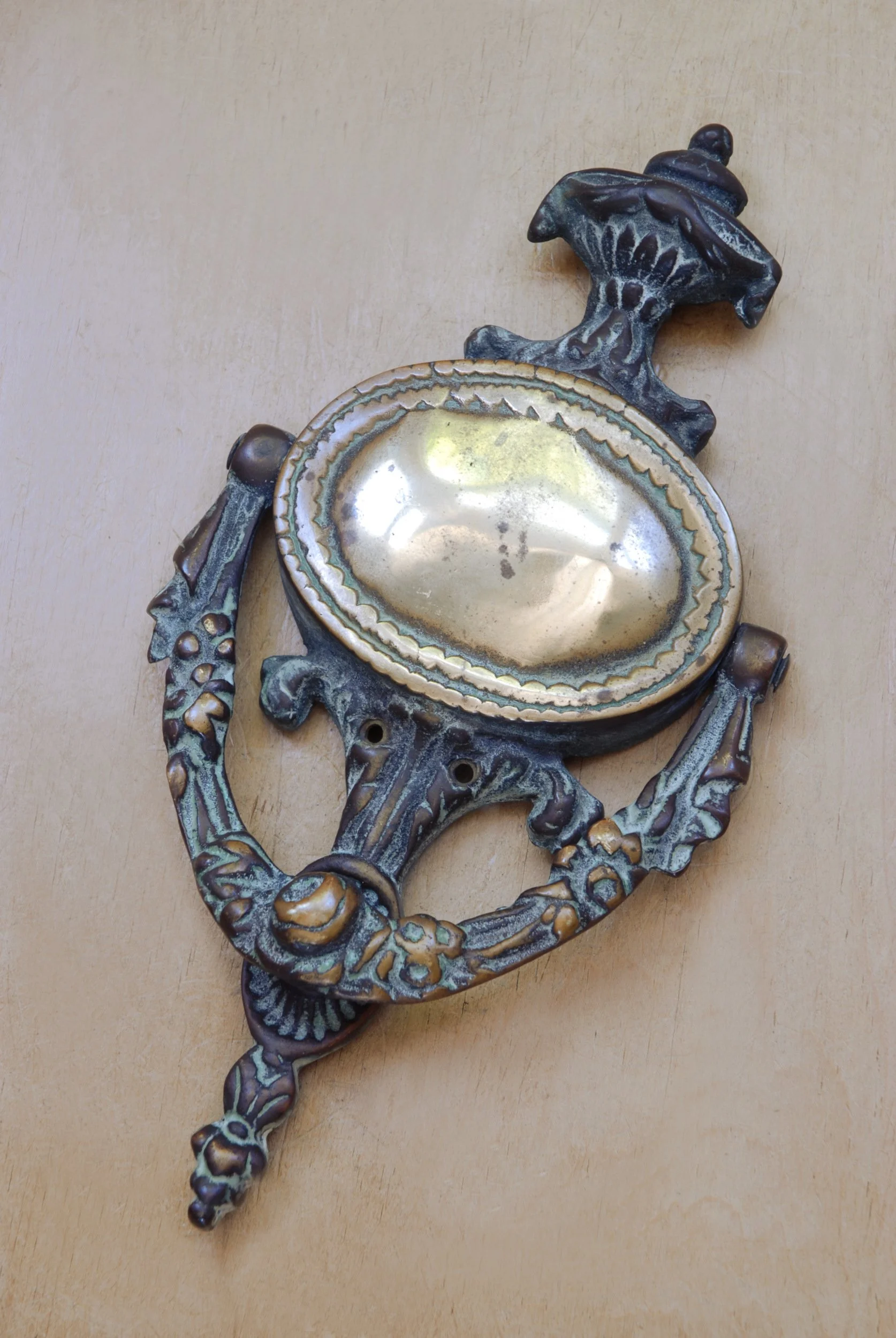 SIZED 1553 Victorian Brass Door Knocker.JPG