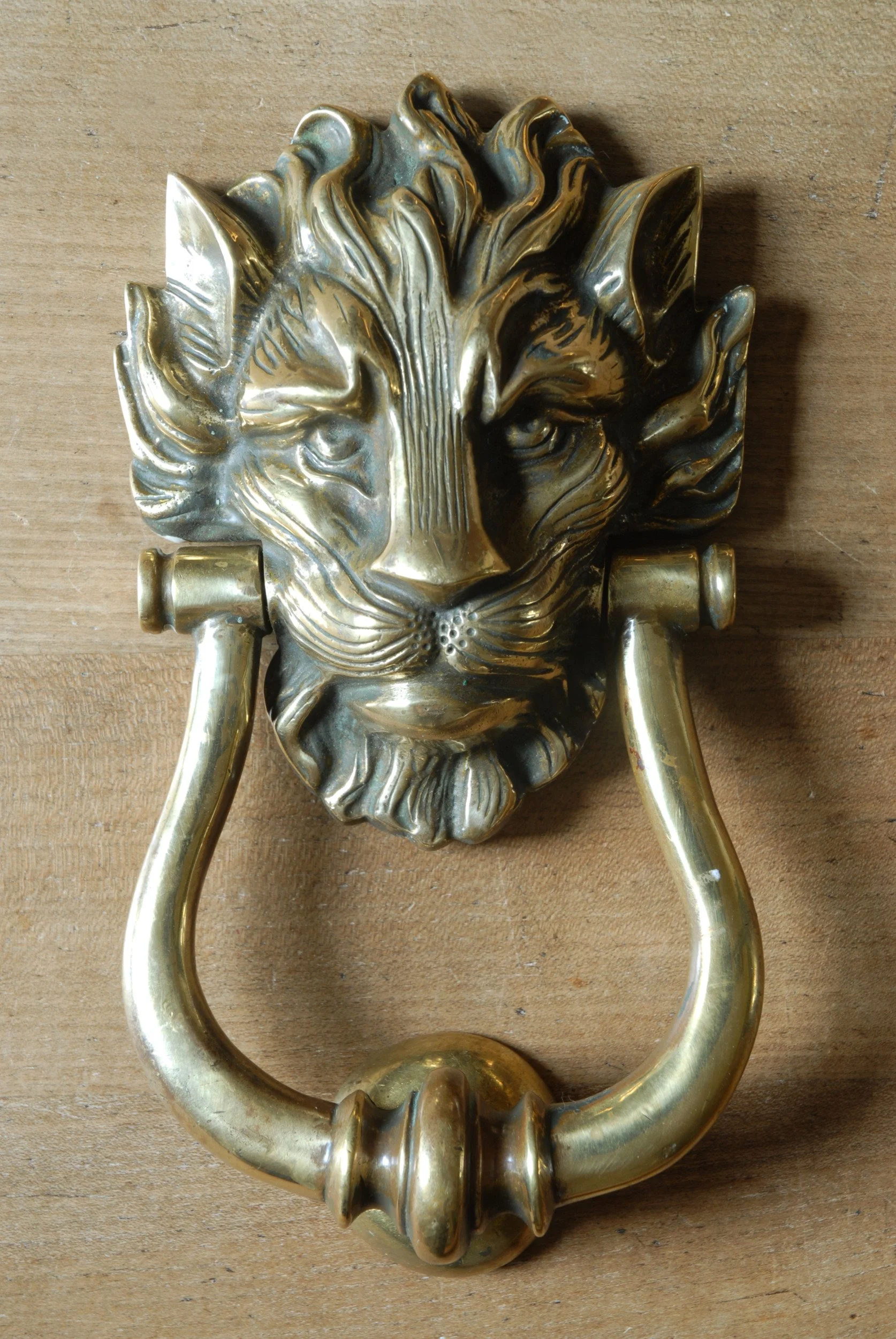 SIZED 1591 Antique Brass Door Knocker.JPG