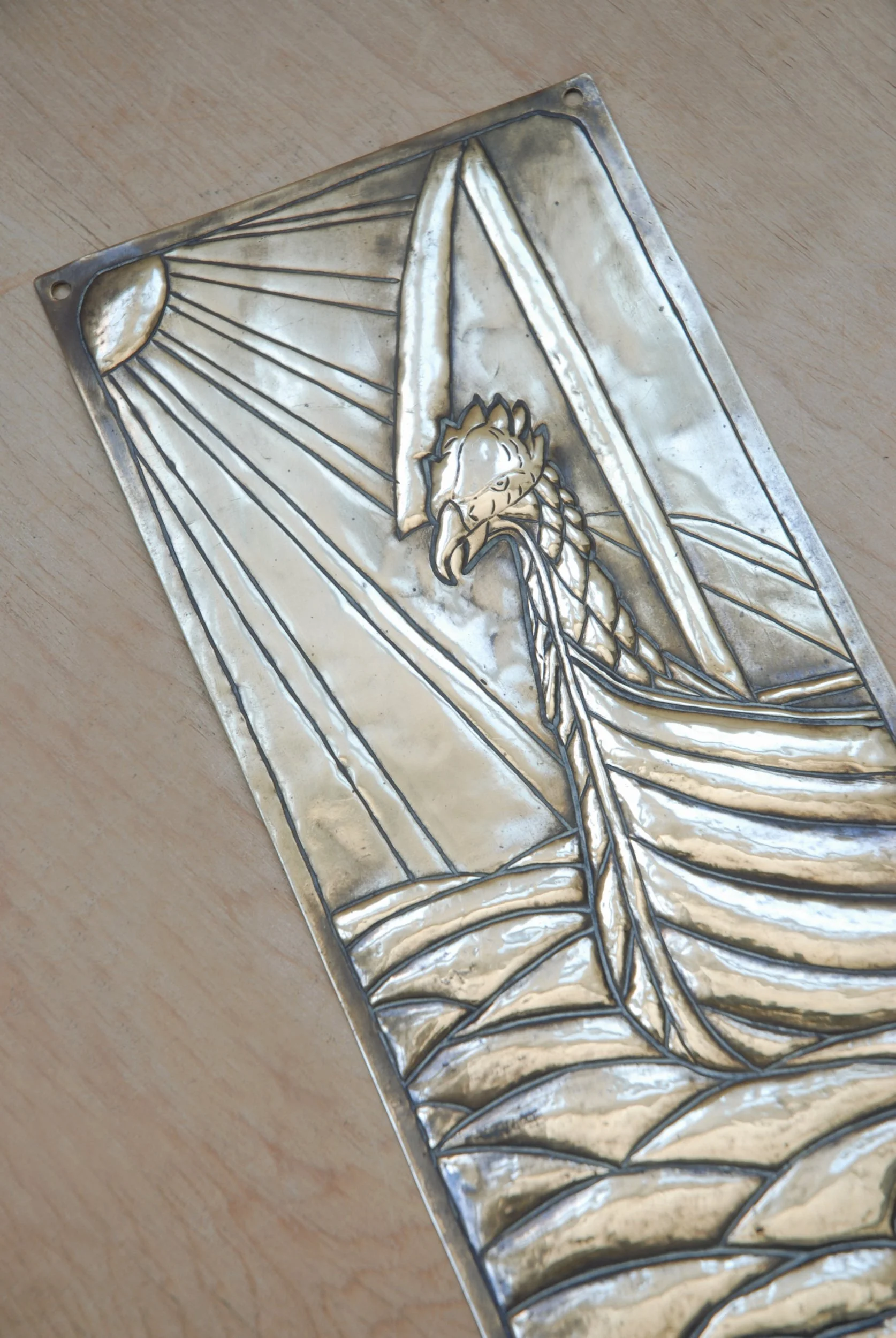 SIZED 1548 Brass Fingerplate Victorian Aesthetic Movement.JPG