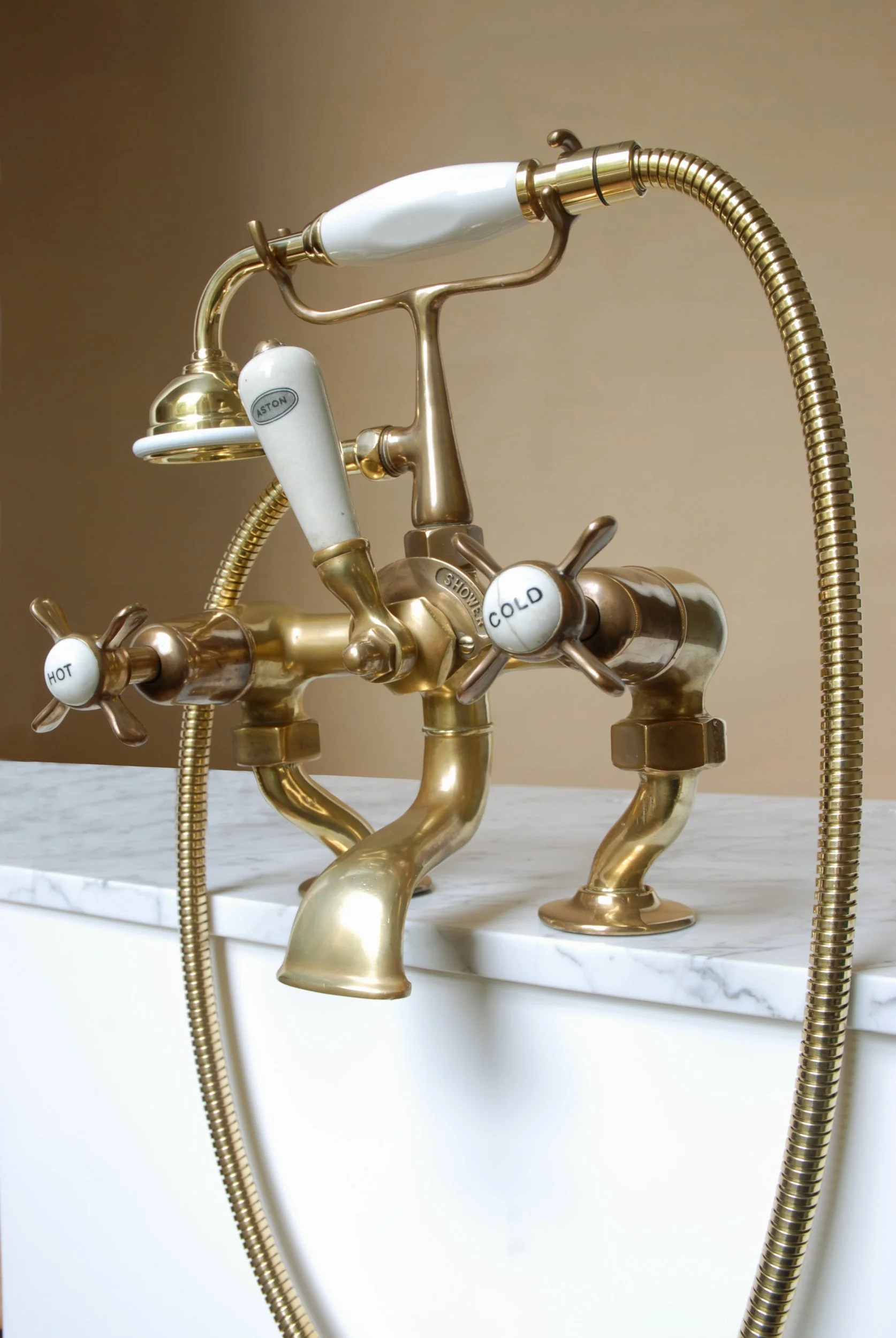 Vintage Brass Bath Shower Mixer