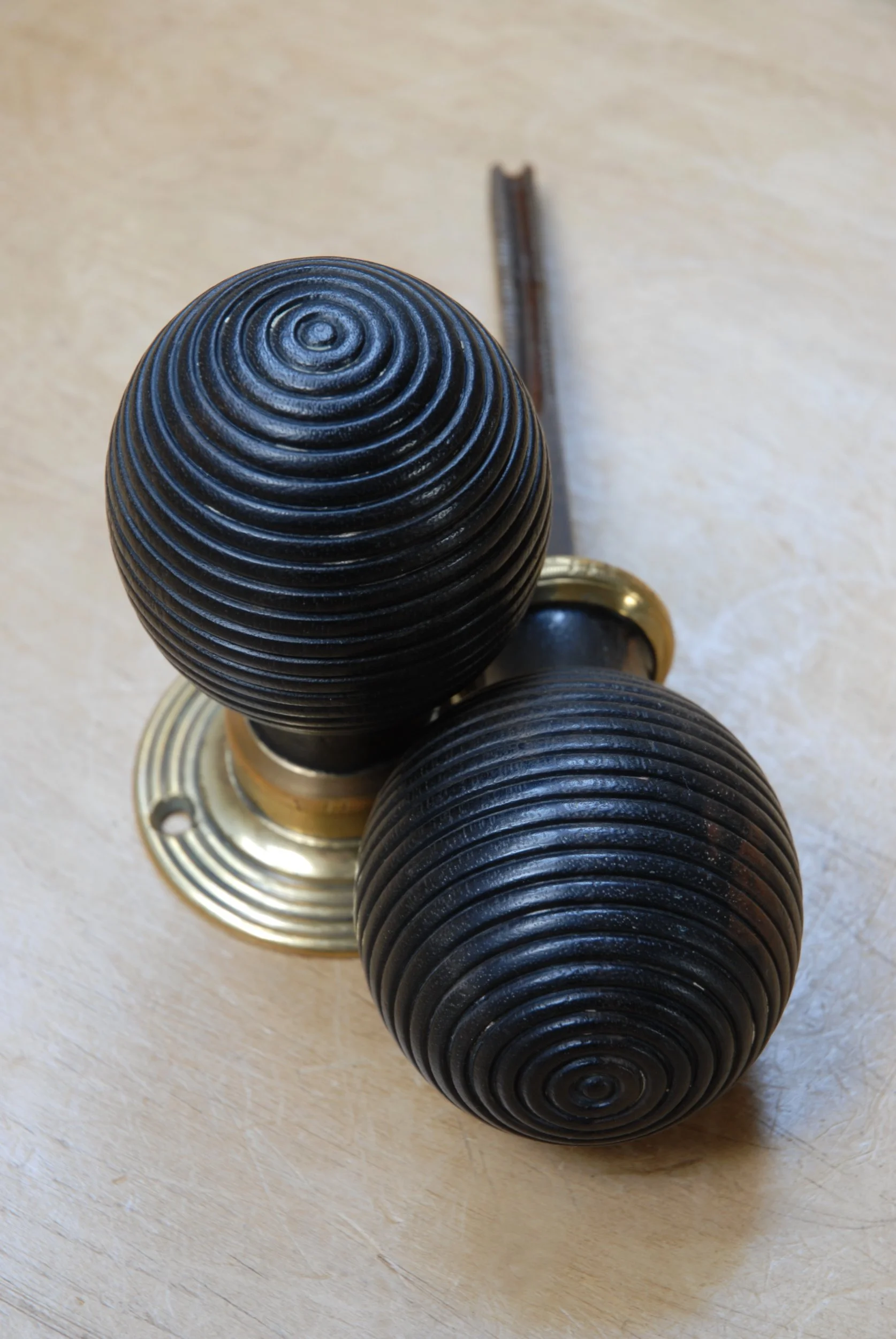 SIZED 1277 Ebony Antique Door Knob Handles.JPG