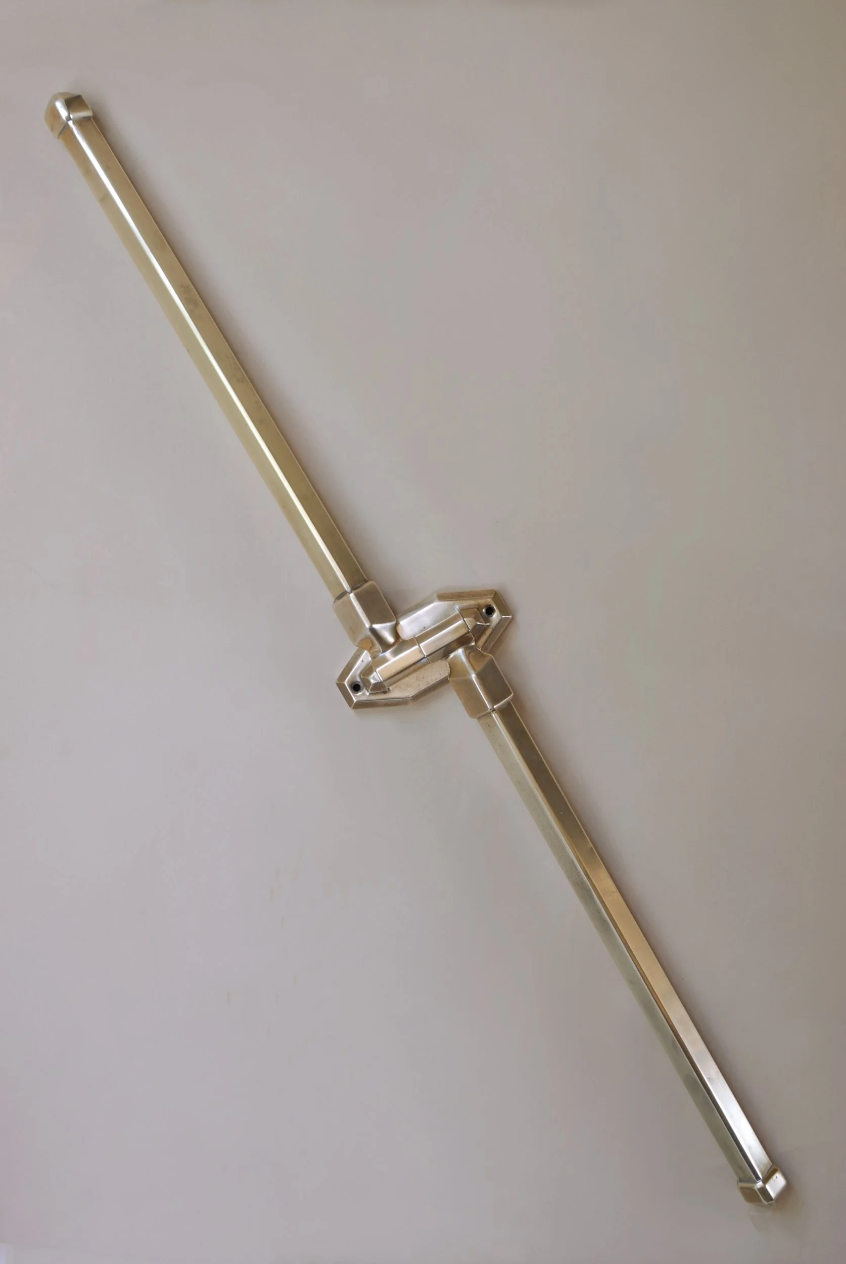 SIZED 1587 Brass Art Deco Large Towel Rail.JPG
