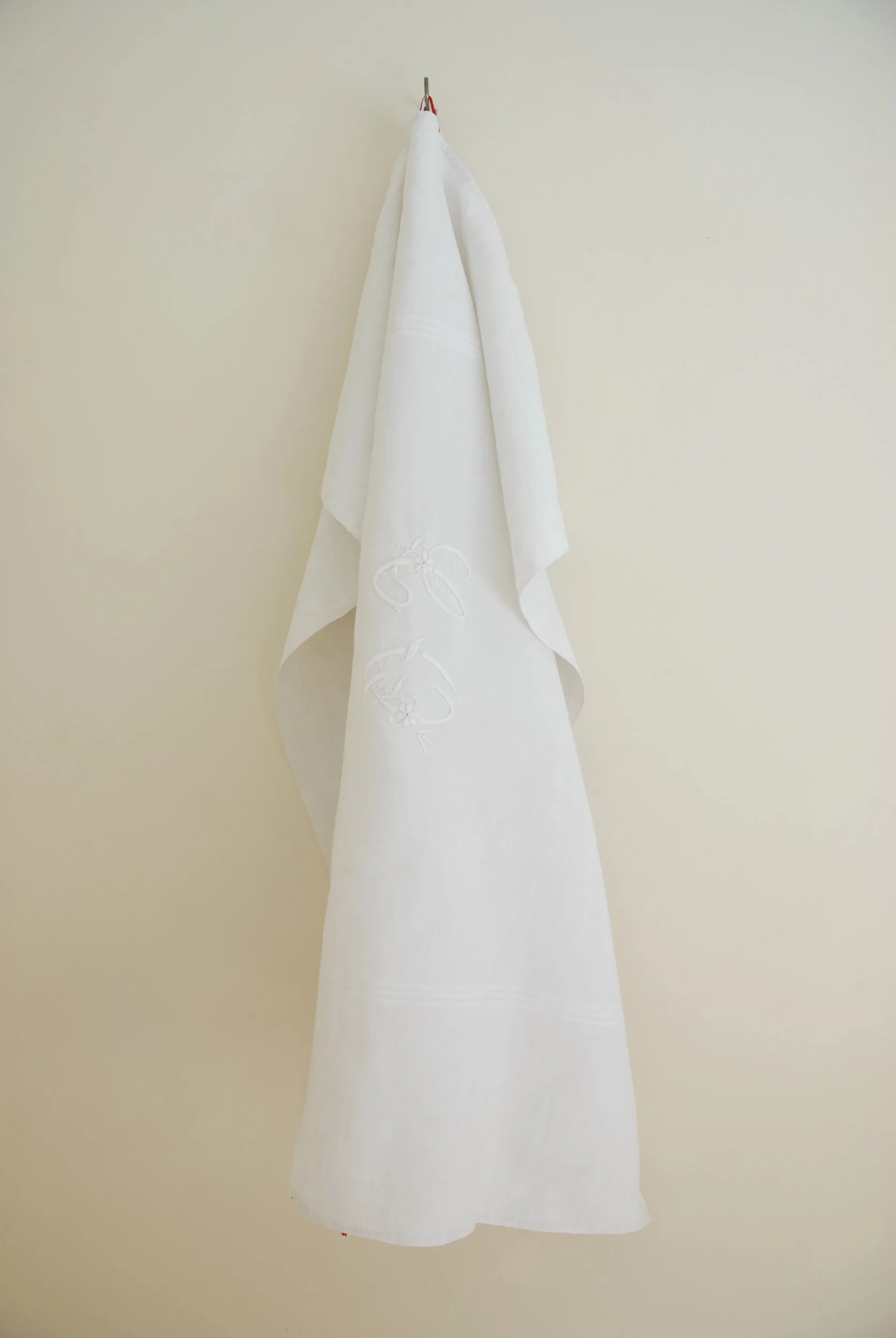 x1 French Antique Linen Drying Cloth - 8 Available
