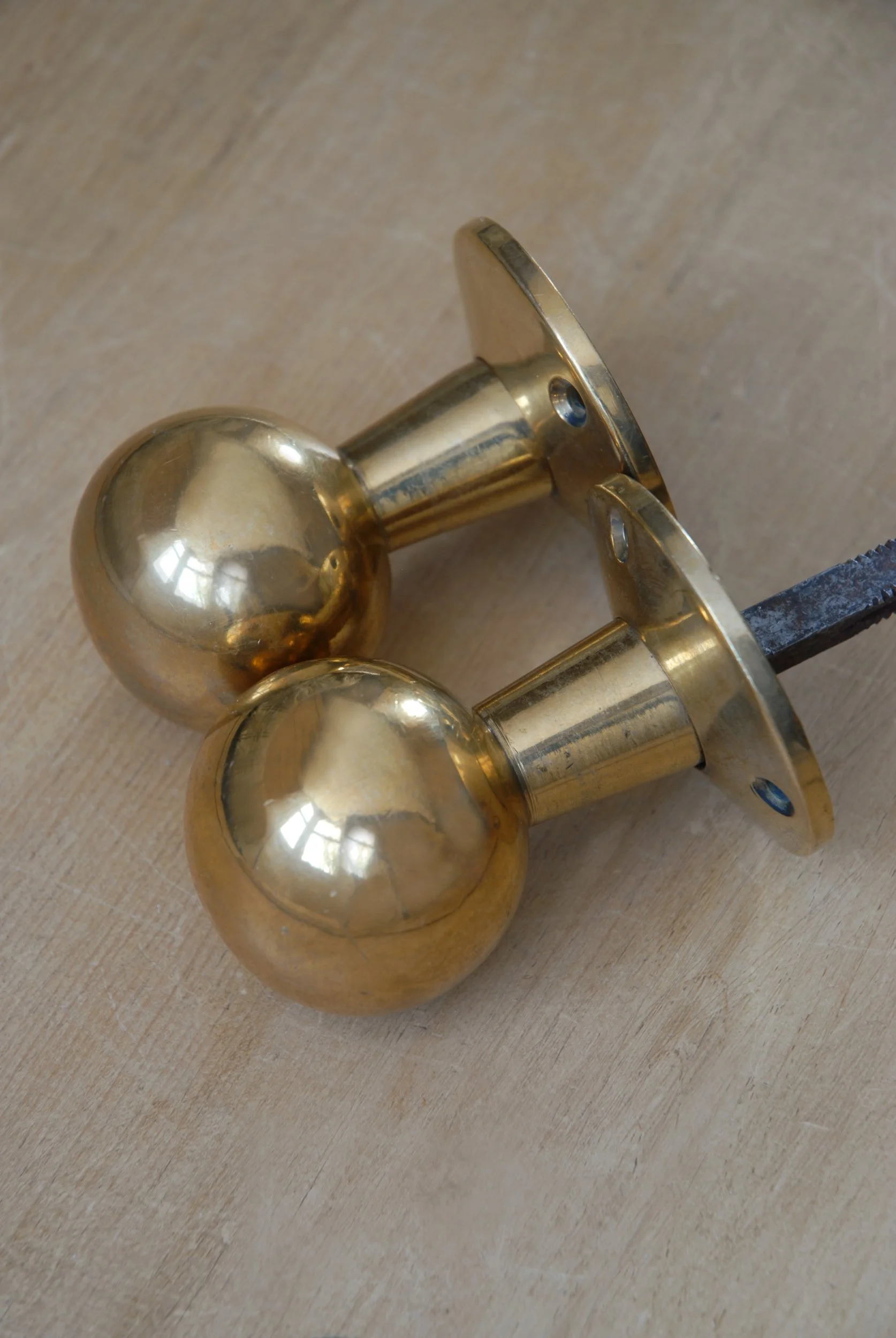 SIZED 1493 Brass Antique Door Handle.JPG