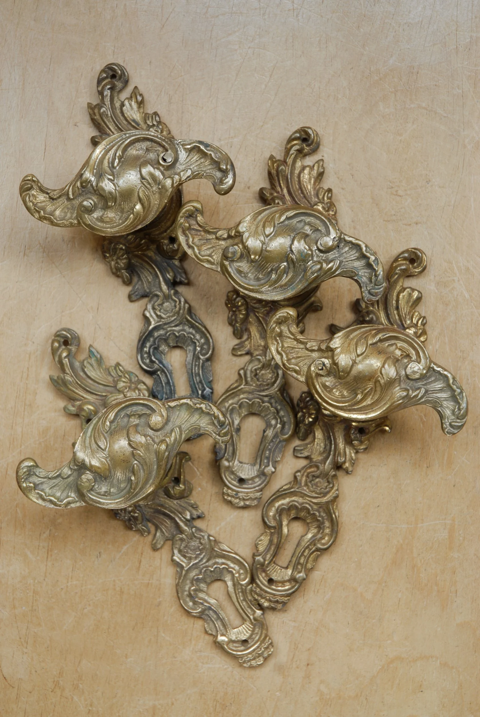 SIZED 1308 Brass French Roccoco Handles.JPG