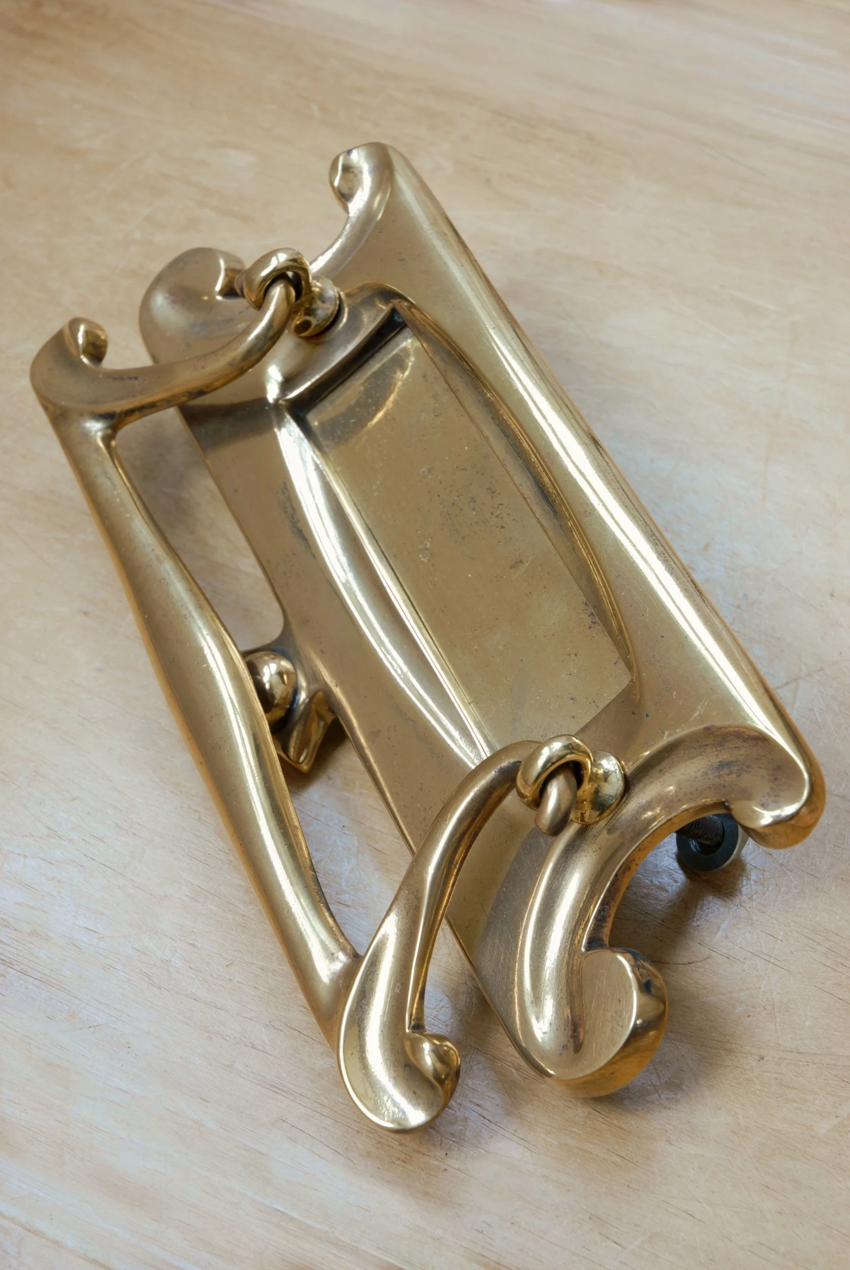 Art Nouveau Brass Letter Flap