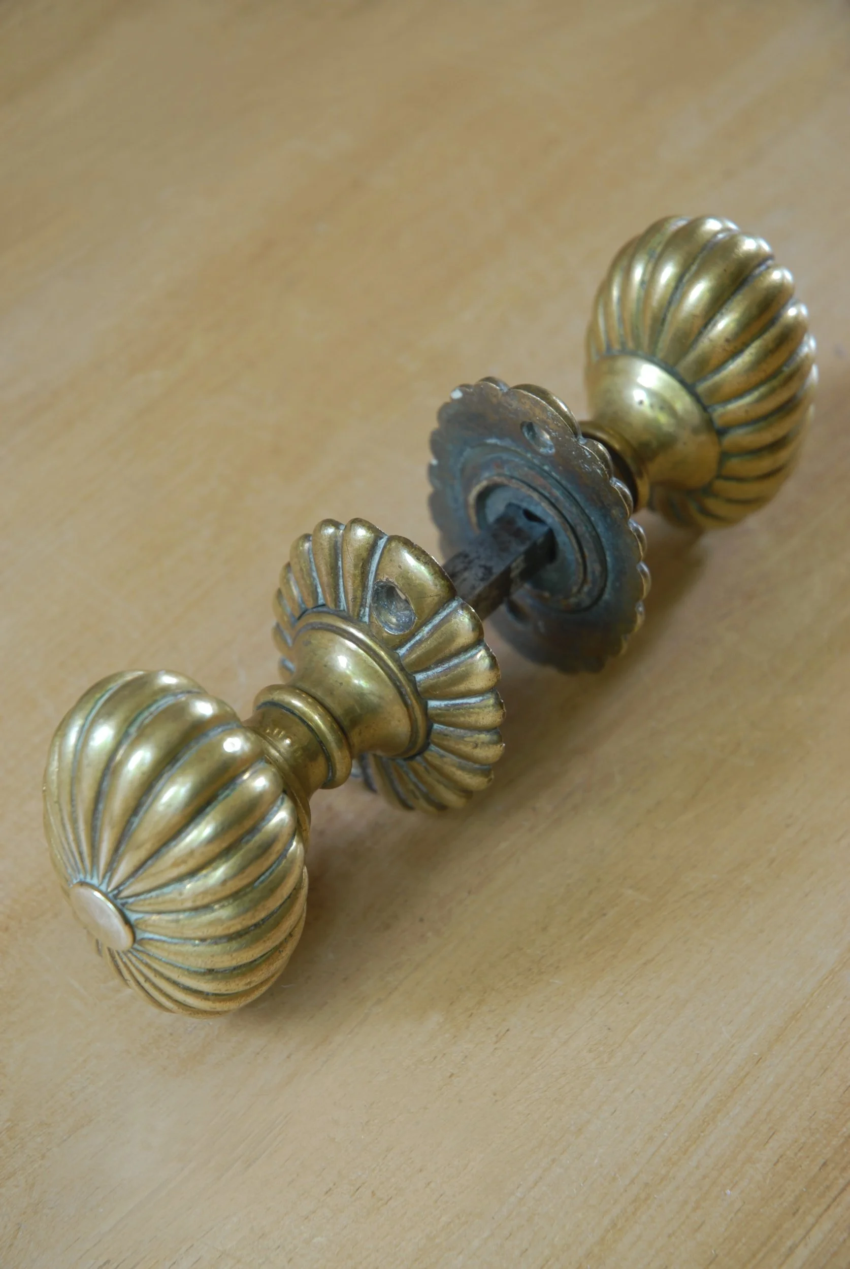SIZED 1404 Brass Regency Door Handles.JPG