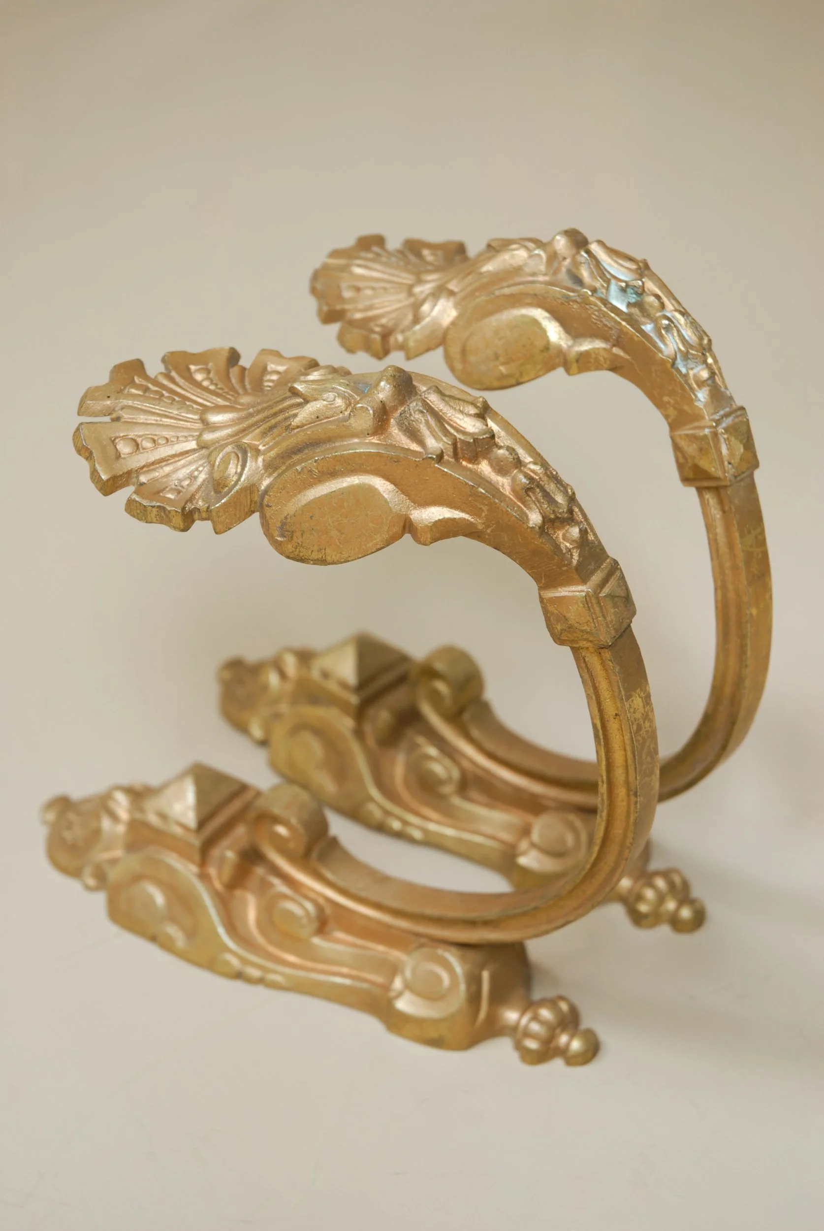 French Gilt Curtain Tie Backs