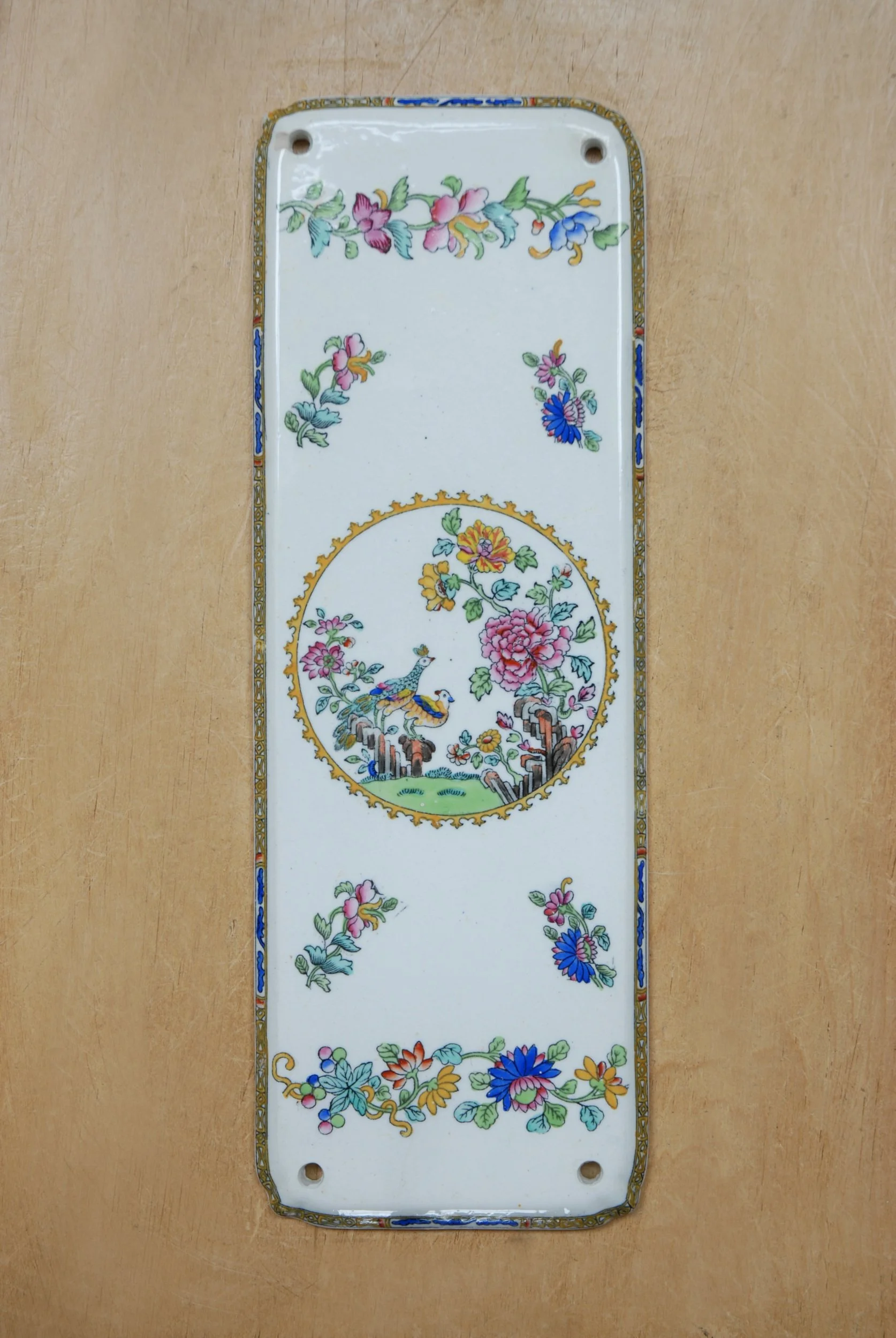 Copeland Peacock Push Plate