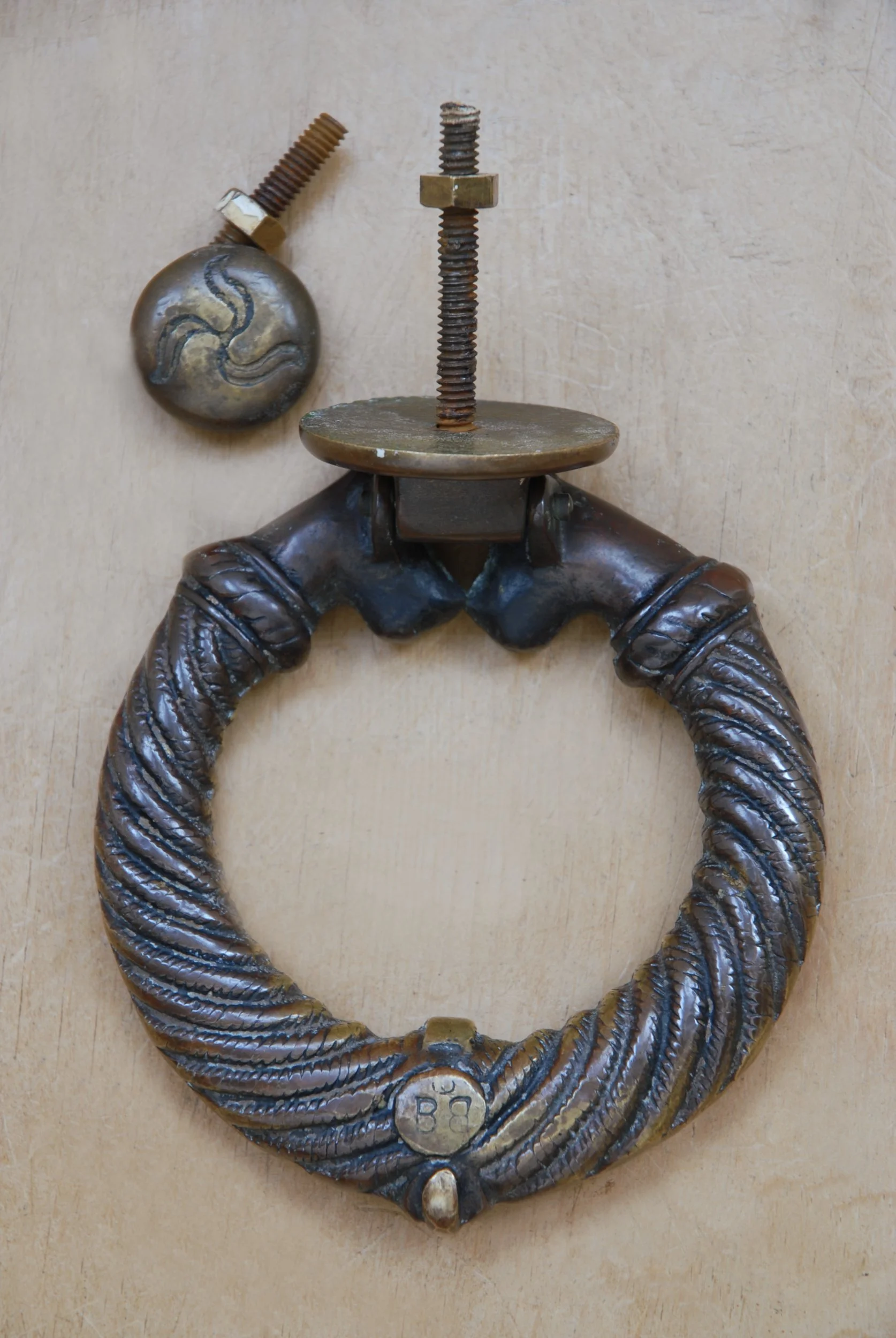 SIZED 1300 Bronze Antique Door Knocker Waterandwooduk.JPG