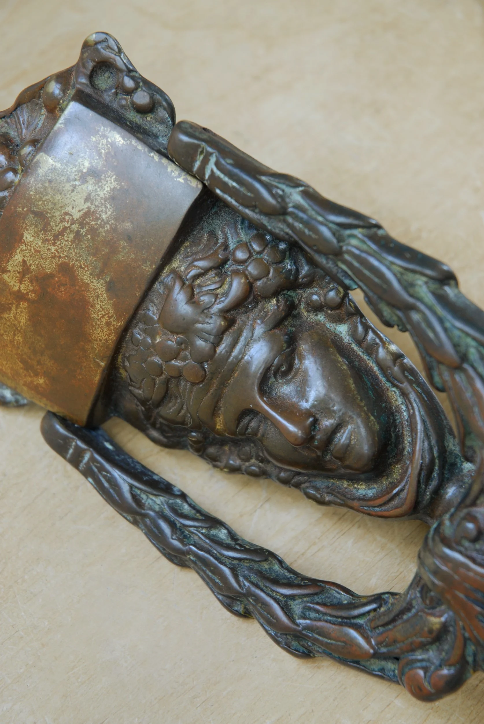 SIZED 1428 Regency Dionysis Door Knocker.JPG