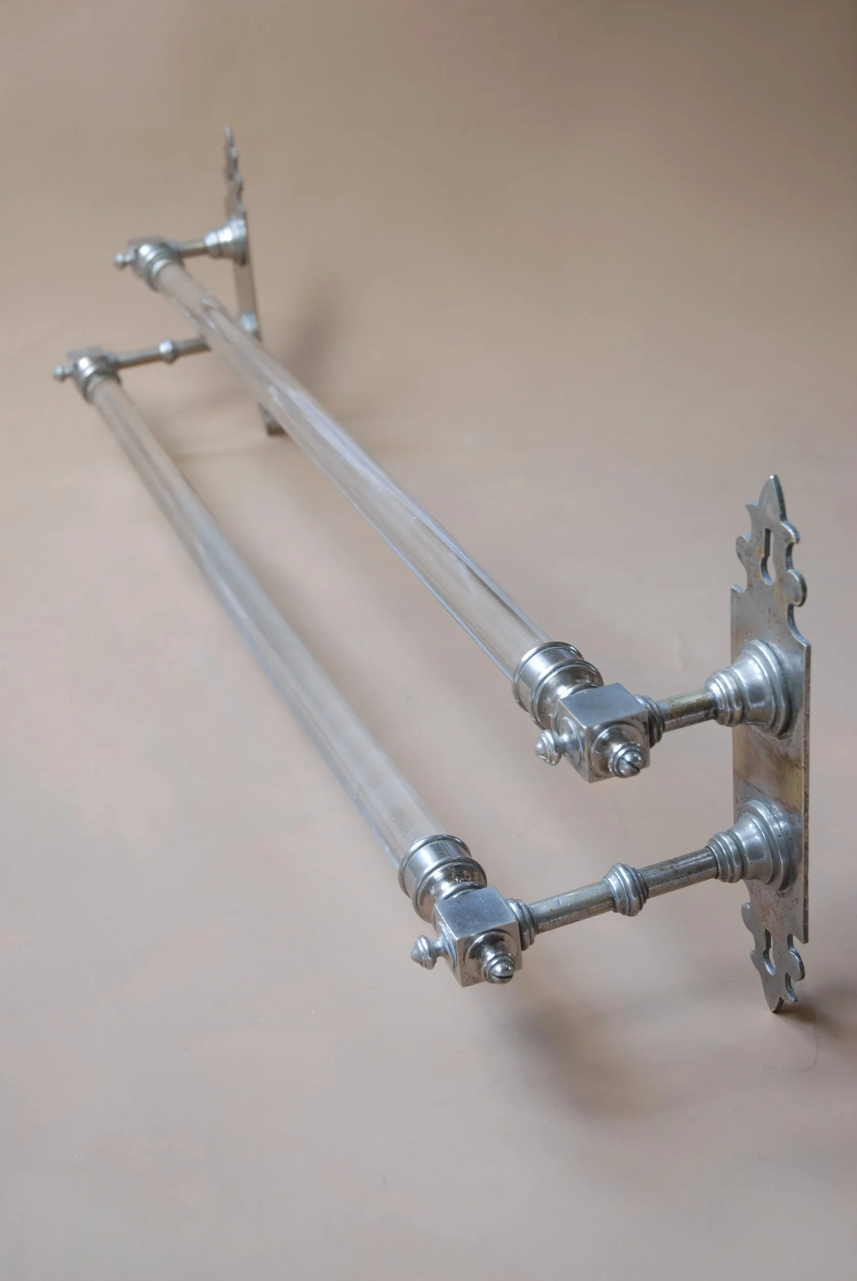 Large Glass Double Towel Bar