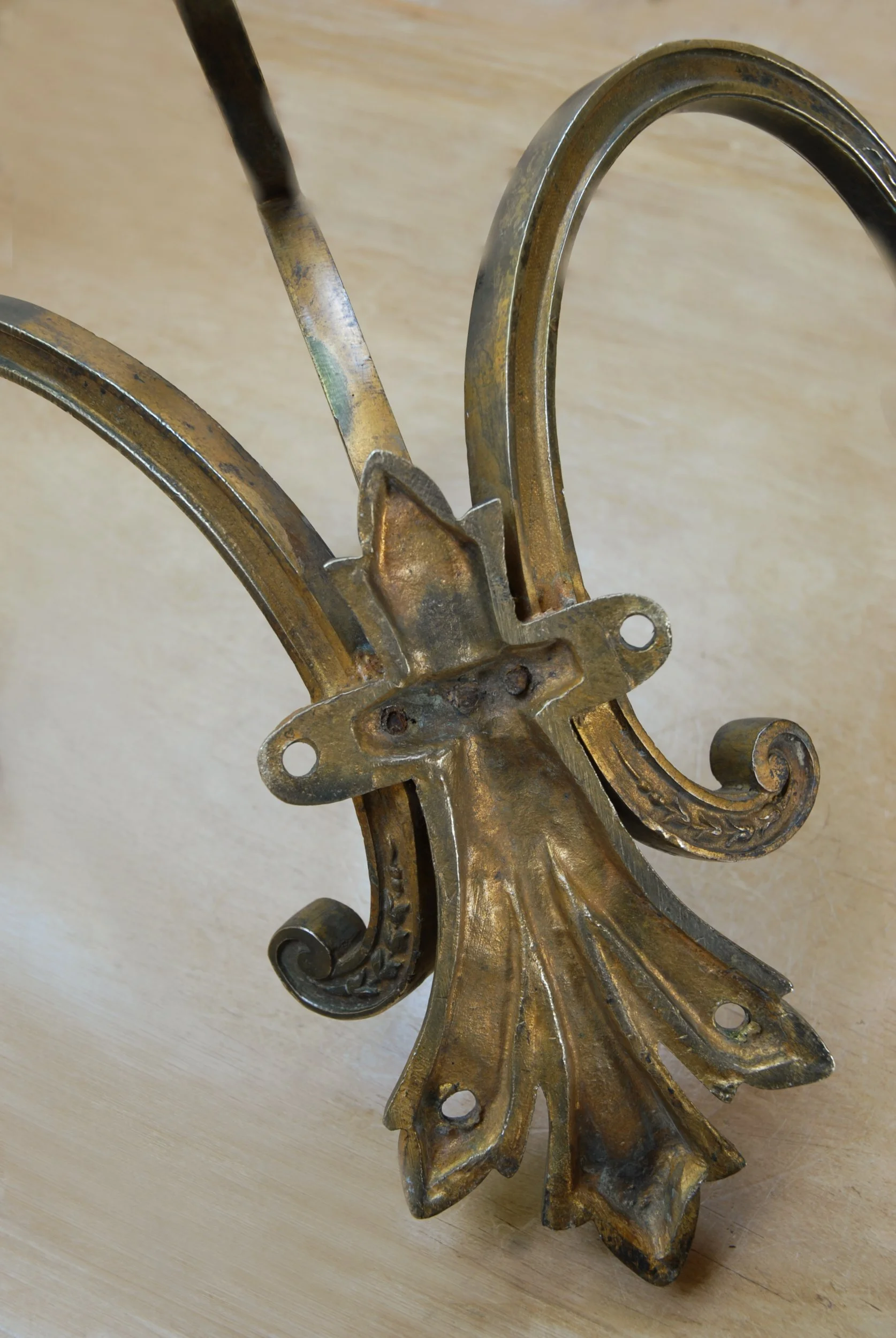 SIZED 1402 Gilt Antique Coat Hooks Waterandwooduk.JPG