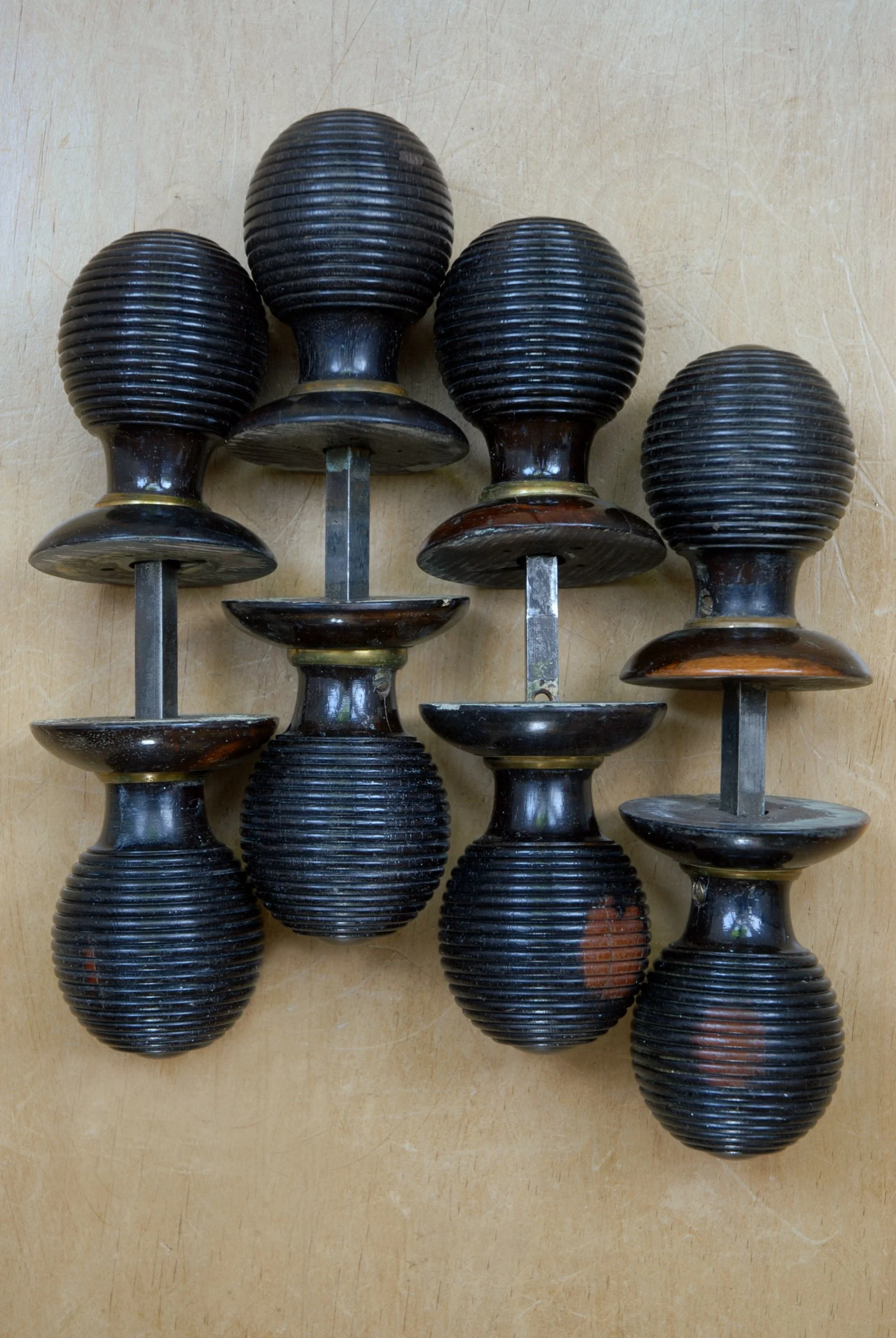 SIZED 1399 Ebony Beehive Handles Waterandwooduk.JPG