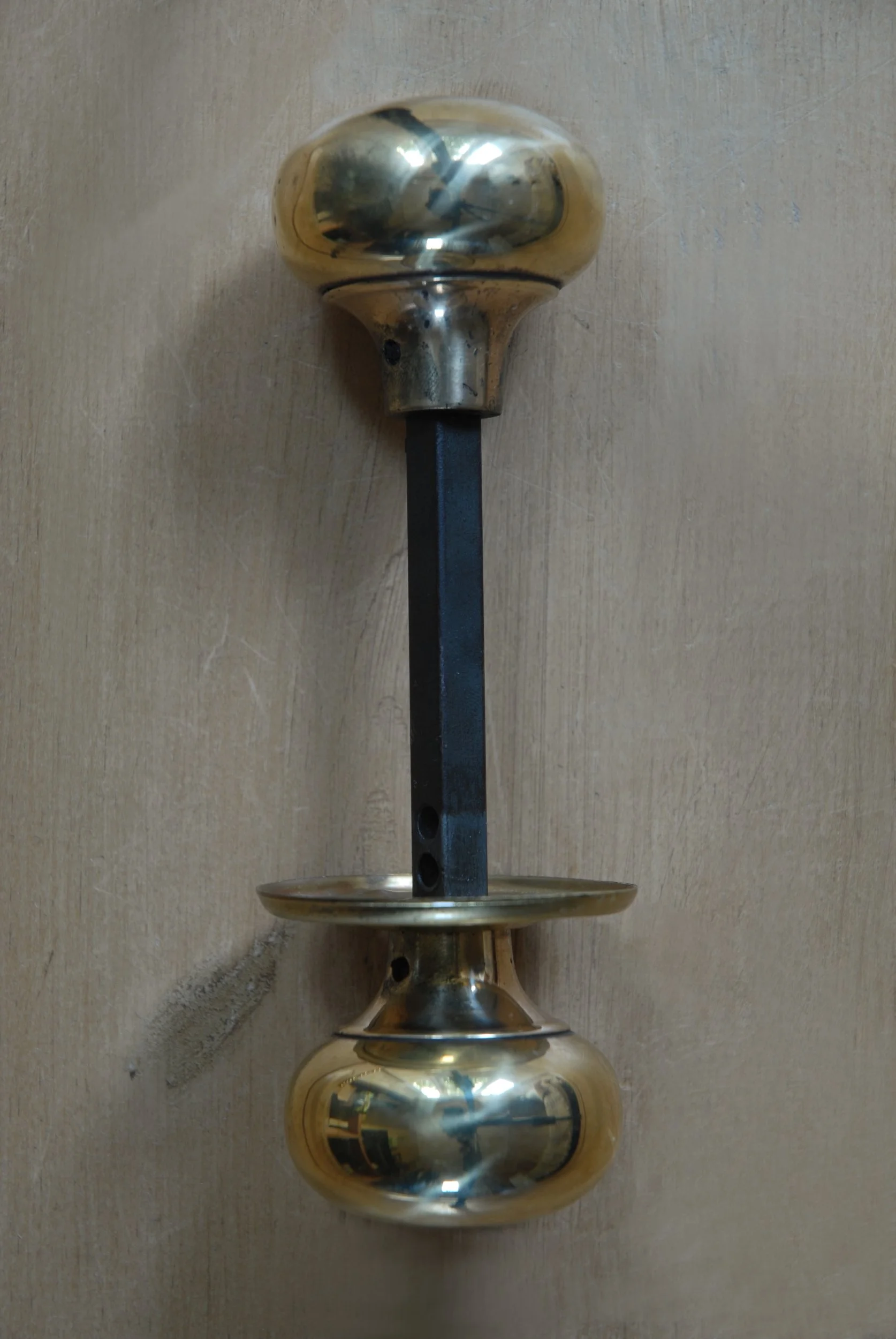 SIZED 1467 Brass Rim Lock Handles.JPG