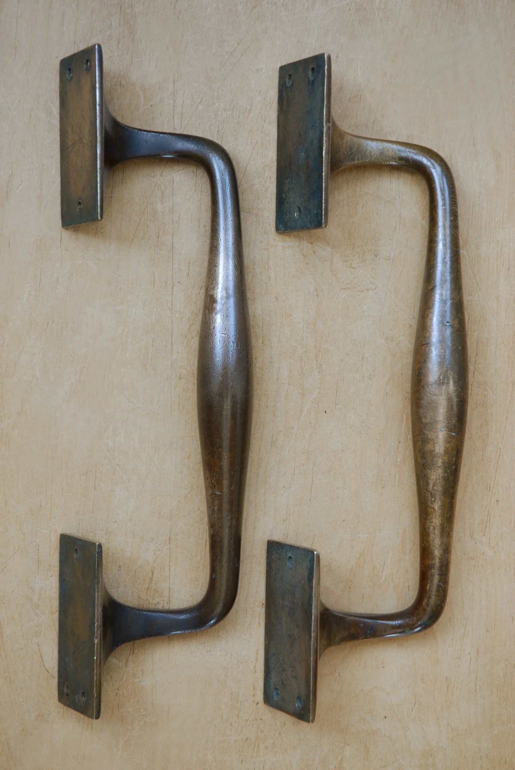 SIZED 1534 Vintage Brass Pull Handles.JPG