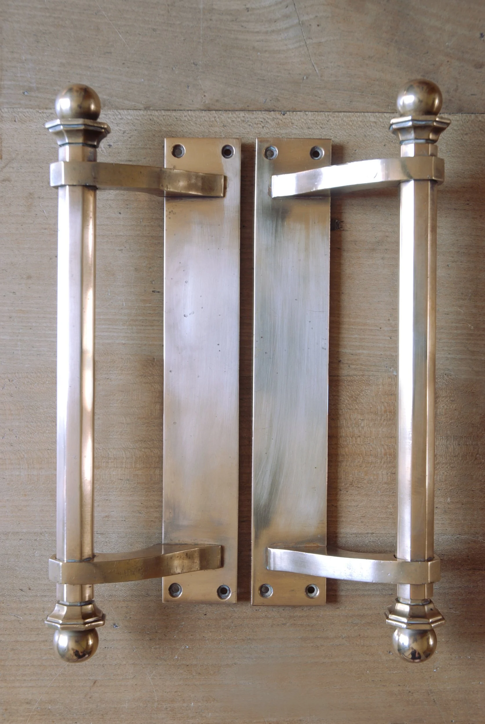 SIZED 1585 Brass Art Deco Door Handles.JPG