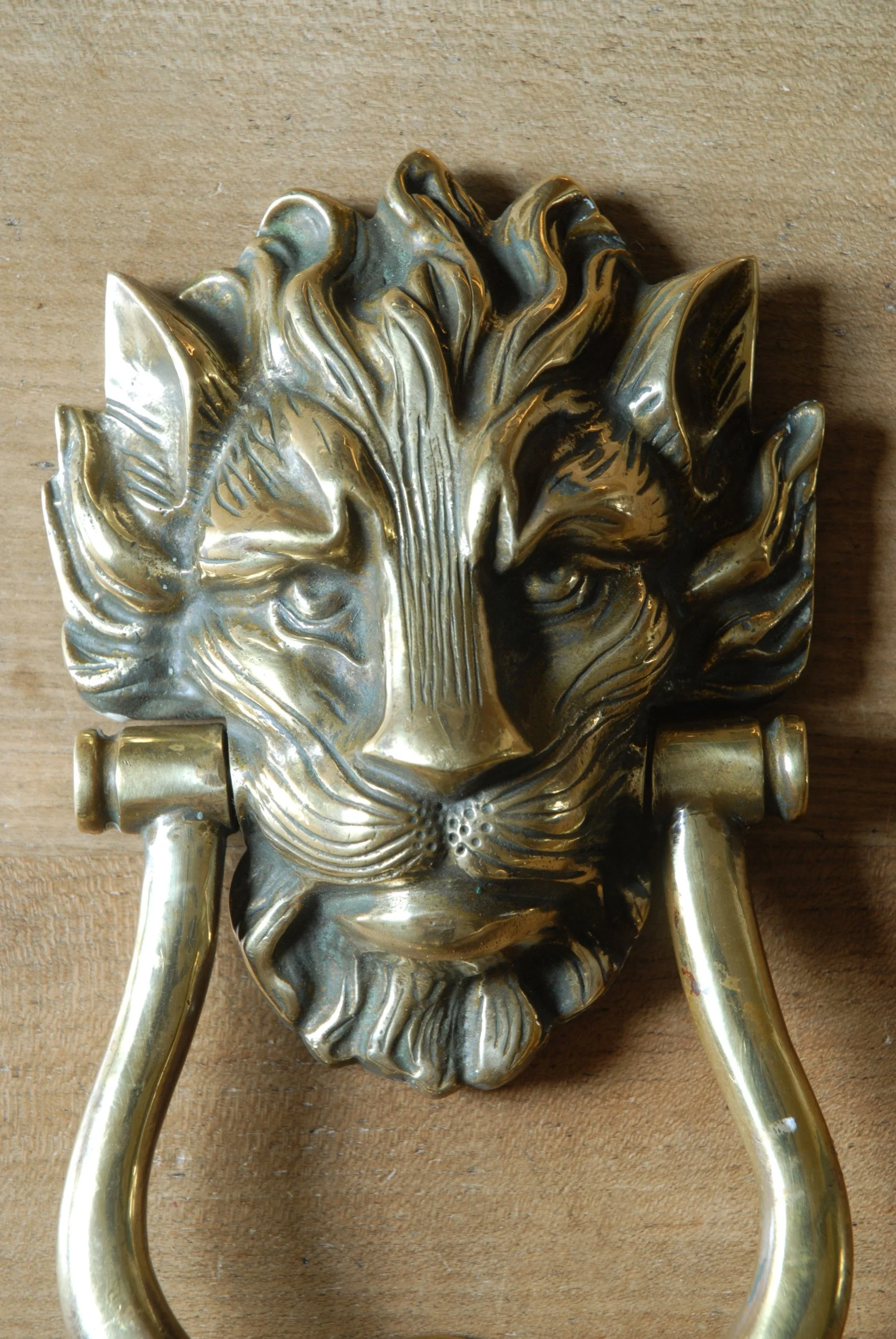 SIZED 1591 Lion Antique Door Knocker.JPG