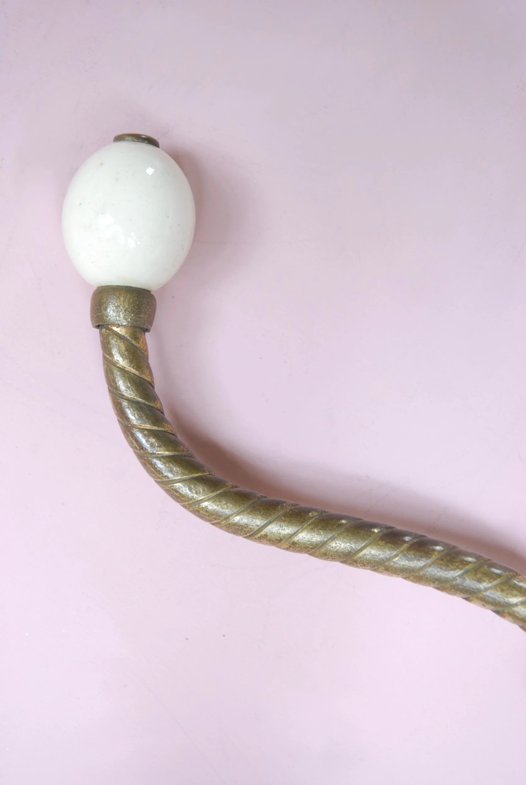 SIZED 1419 Victorian Gilt Ceramic Hook.JPG