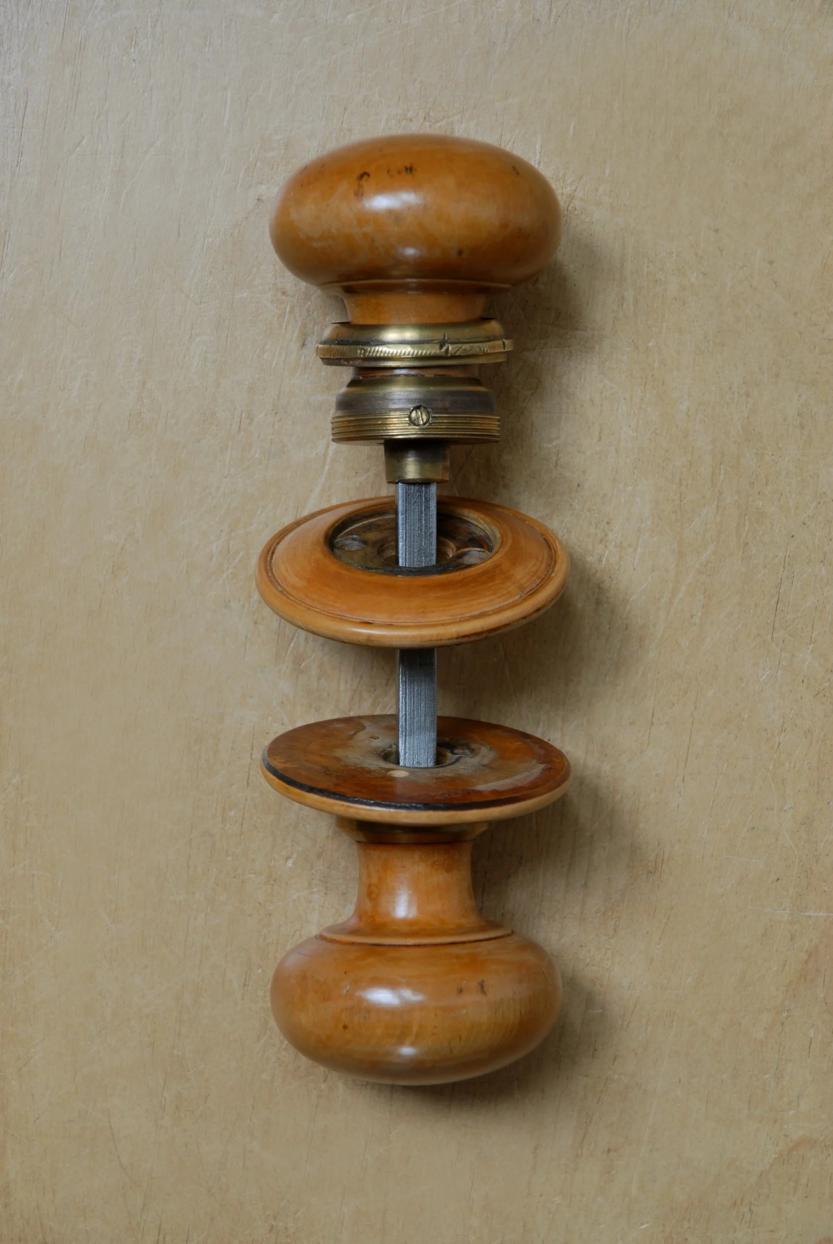 SIZED 1566 Victorian Wood Door Knob.JPG