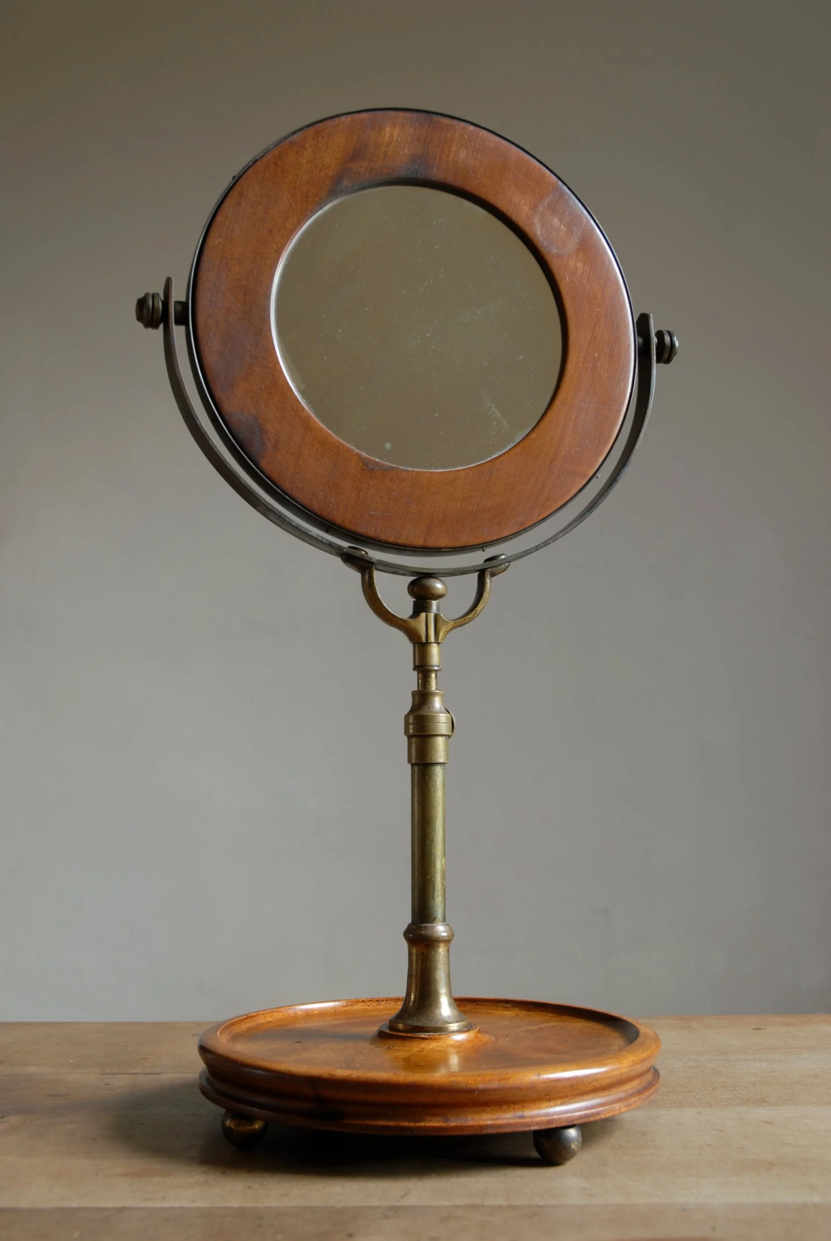 Victorian Mahogany Shaving Mirror