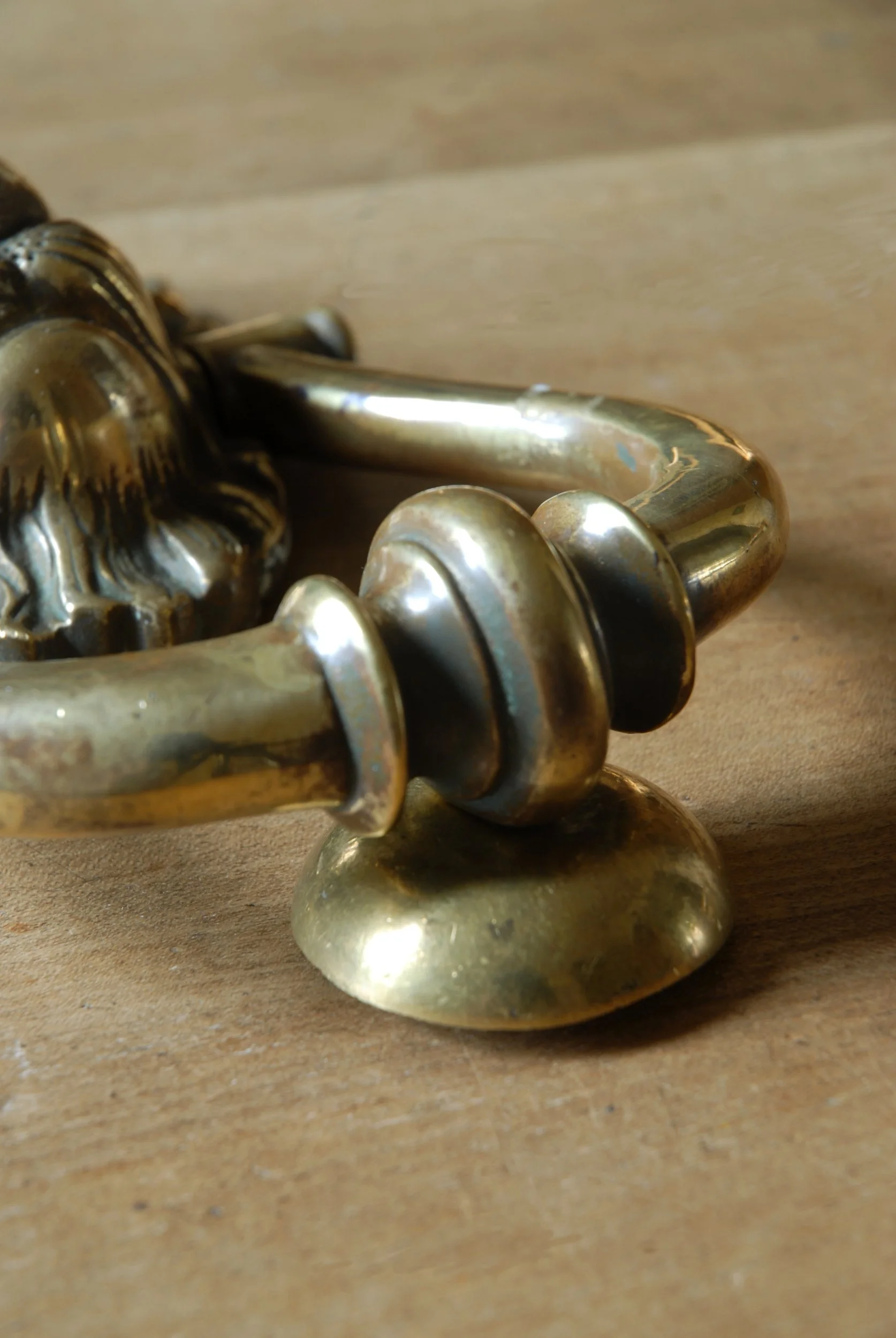 SIZED 1591 Lion Door Knocker Antique.JPG