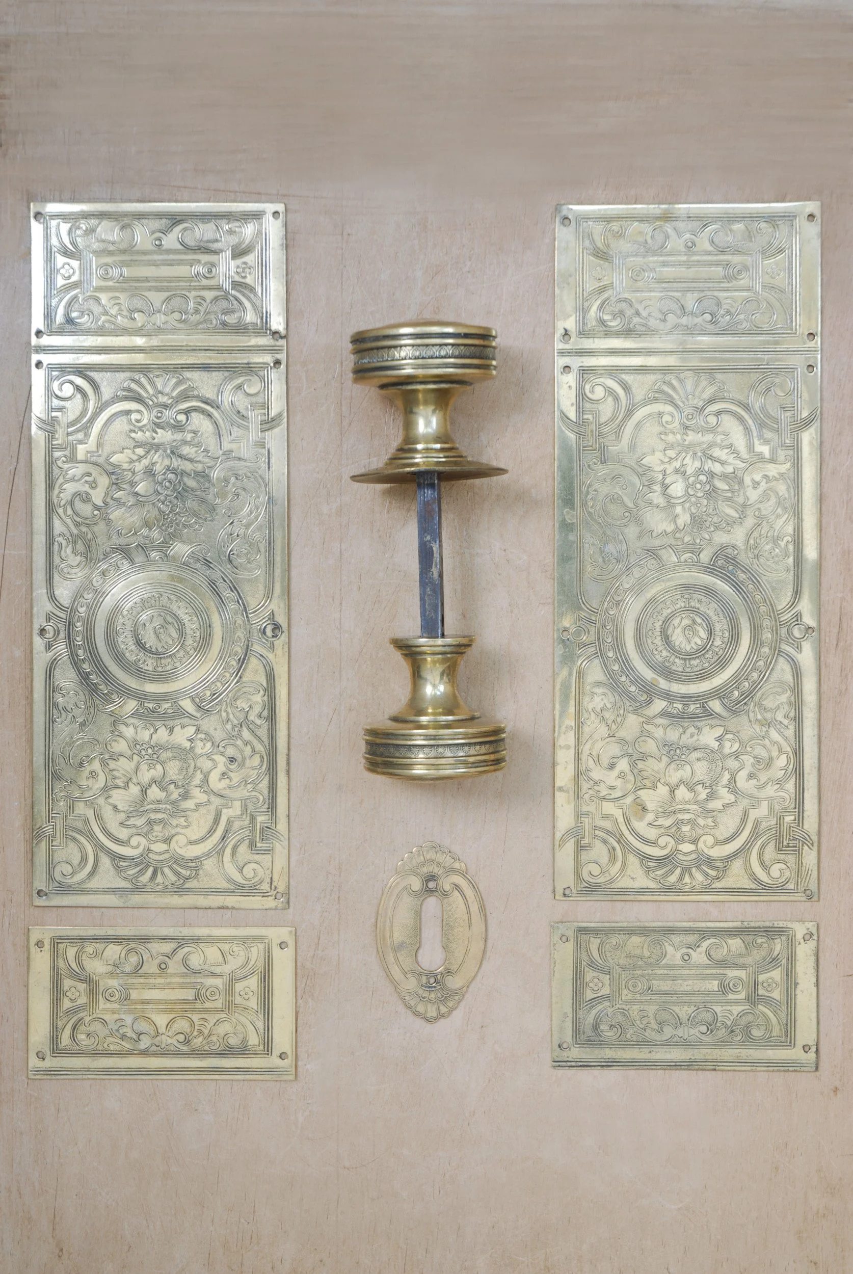 SIZED 1433 Brass Finger Plates Georgian.JPG