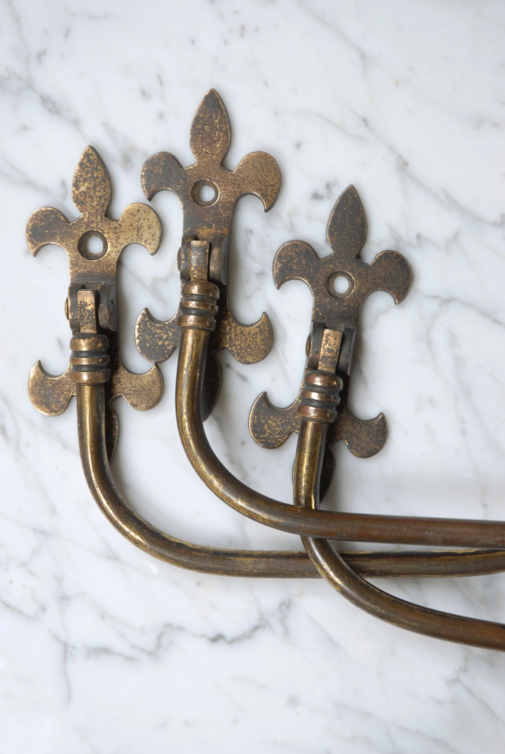 SIZED 1459 Antique Brass Towel Bar Waterand wood.JPG