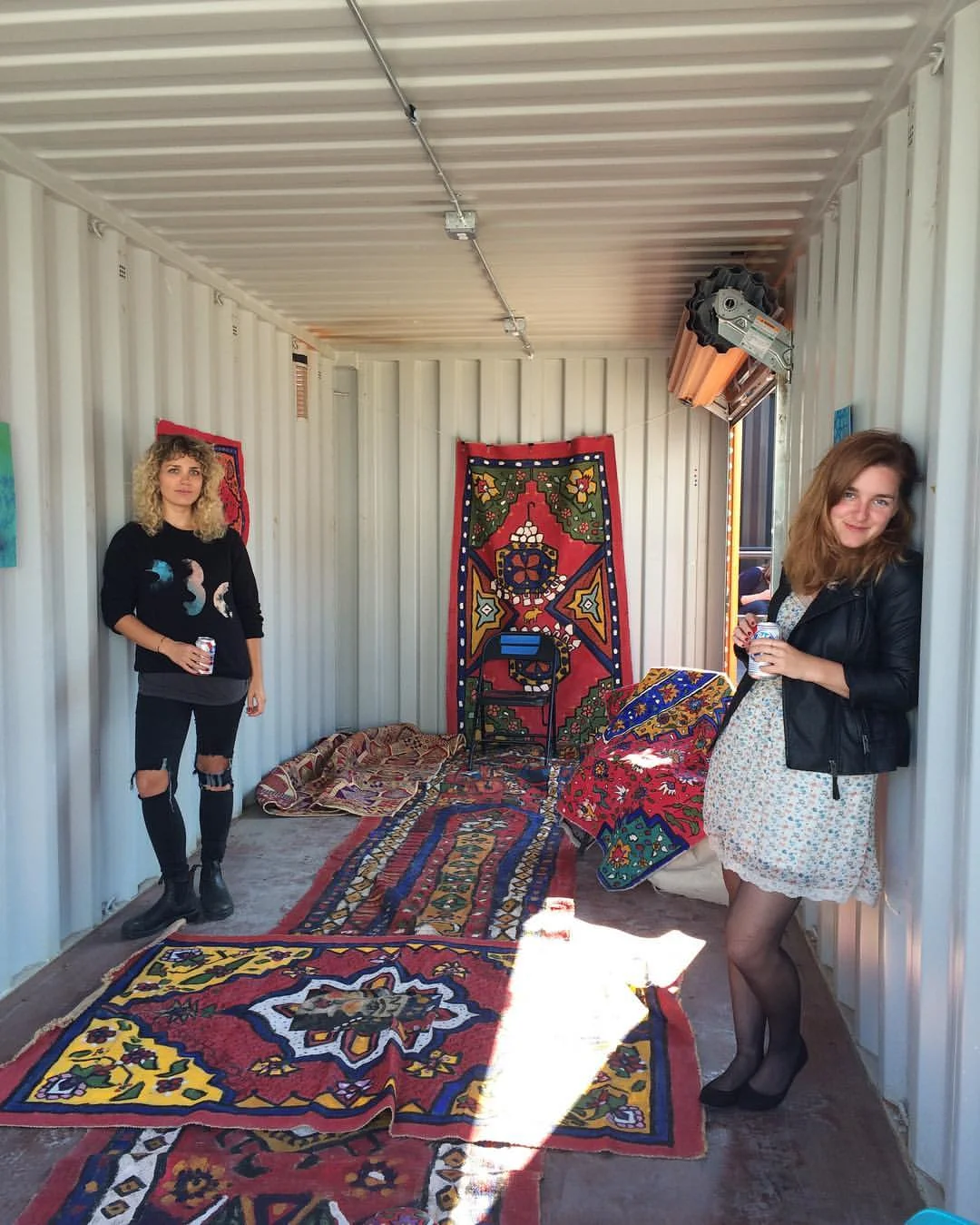Shaghayegh Cyrous with the Lost Rug Project