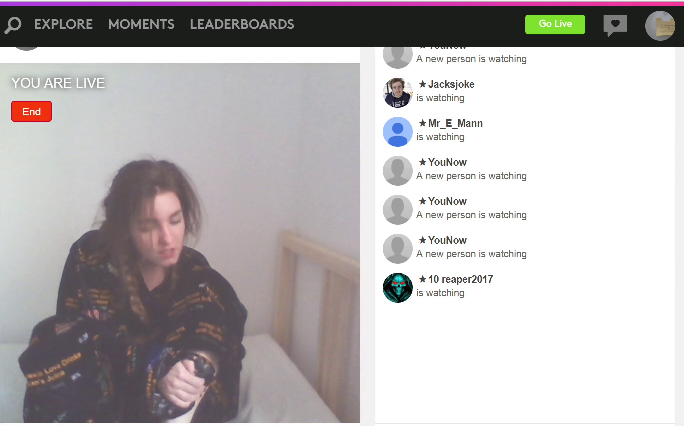 Performances for a WebCam live stream