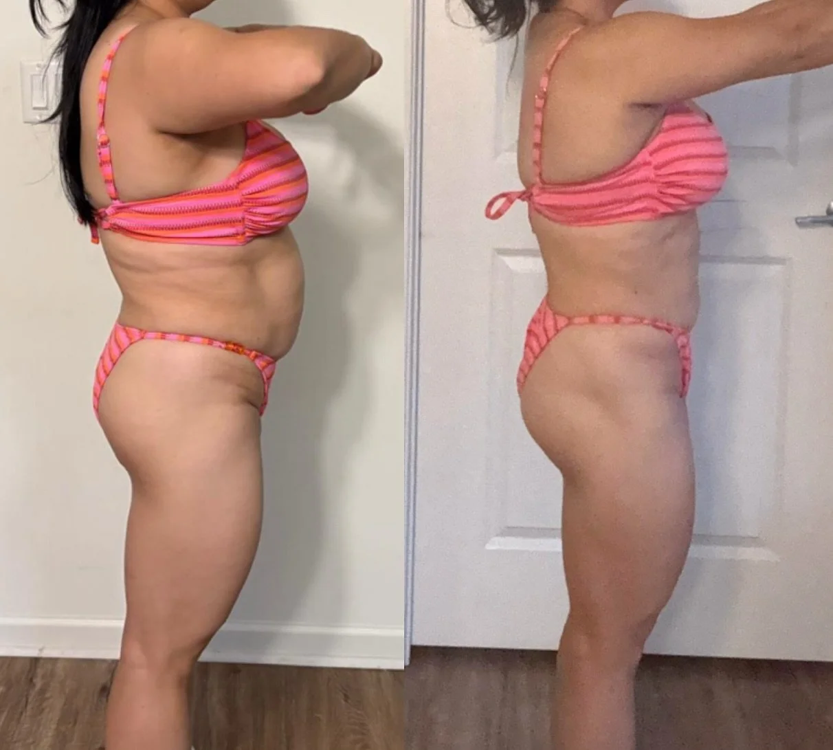 First, we improved digestion/gut health and hormones.

Then we were able to transition to focus on aesthetics !

As you can see, we&rsquo;ve made some great improvements through her glutes as well as delts while reverse dieting!

It&rsquo;s still baf