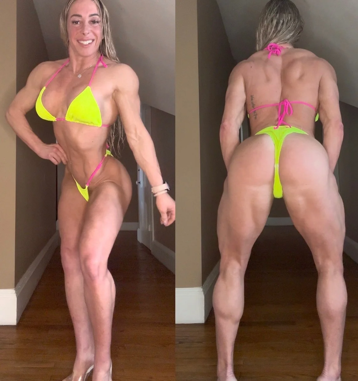 12 week out last year at 131# vs
18 weeks out this year at 122# (I&rsquo;m not starting to diet until 10? Weeks out.. we&rsquo;ll see as we go!

Progress is progress even if you&rsquo;re still working towards the end result.

It felt great to get bac