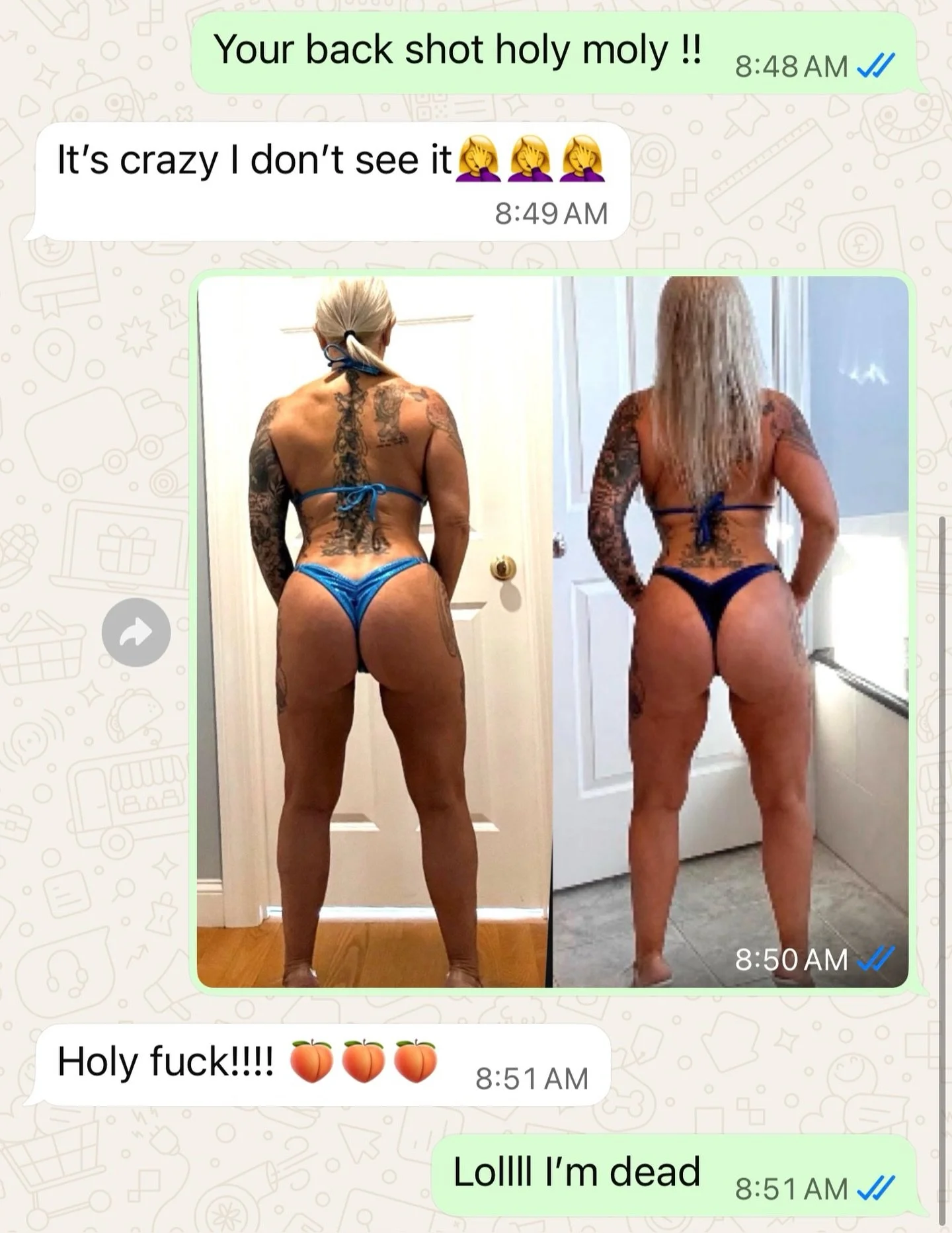 Too good not to post 🤣 we&rsquo;re all our own worst critics!

@anna_g_regs 11# down with 9 weeks to go .

She&rsquo;s currently at her last stage weight so I&rsquo;d say we&rsquo;re brining a whole new gal this time around 🤗😘