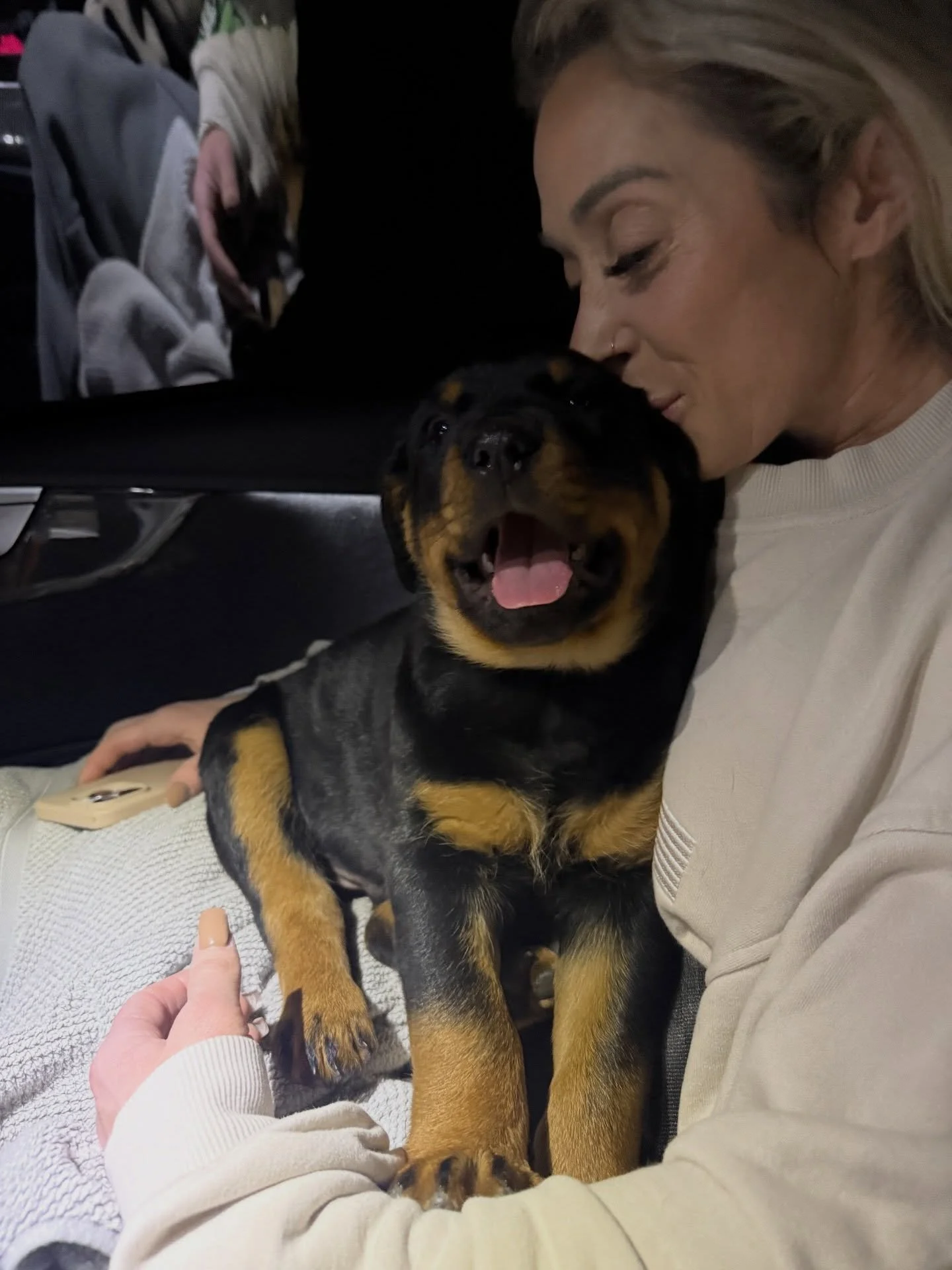 My sweet boy is 6 months old 🥹🥹

You&rsquo;re the craziest little terror that greets the world with a growl &amp; a wagging nub.

The most loving little brother.

And a true daddy&rsquo;s boy, following his every move. @joshbunker_ 

You&rsquo;ve b