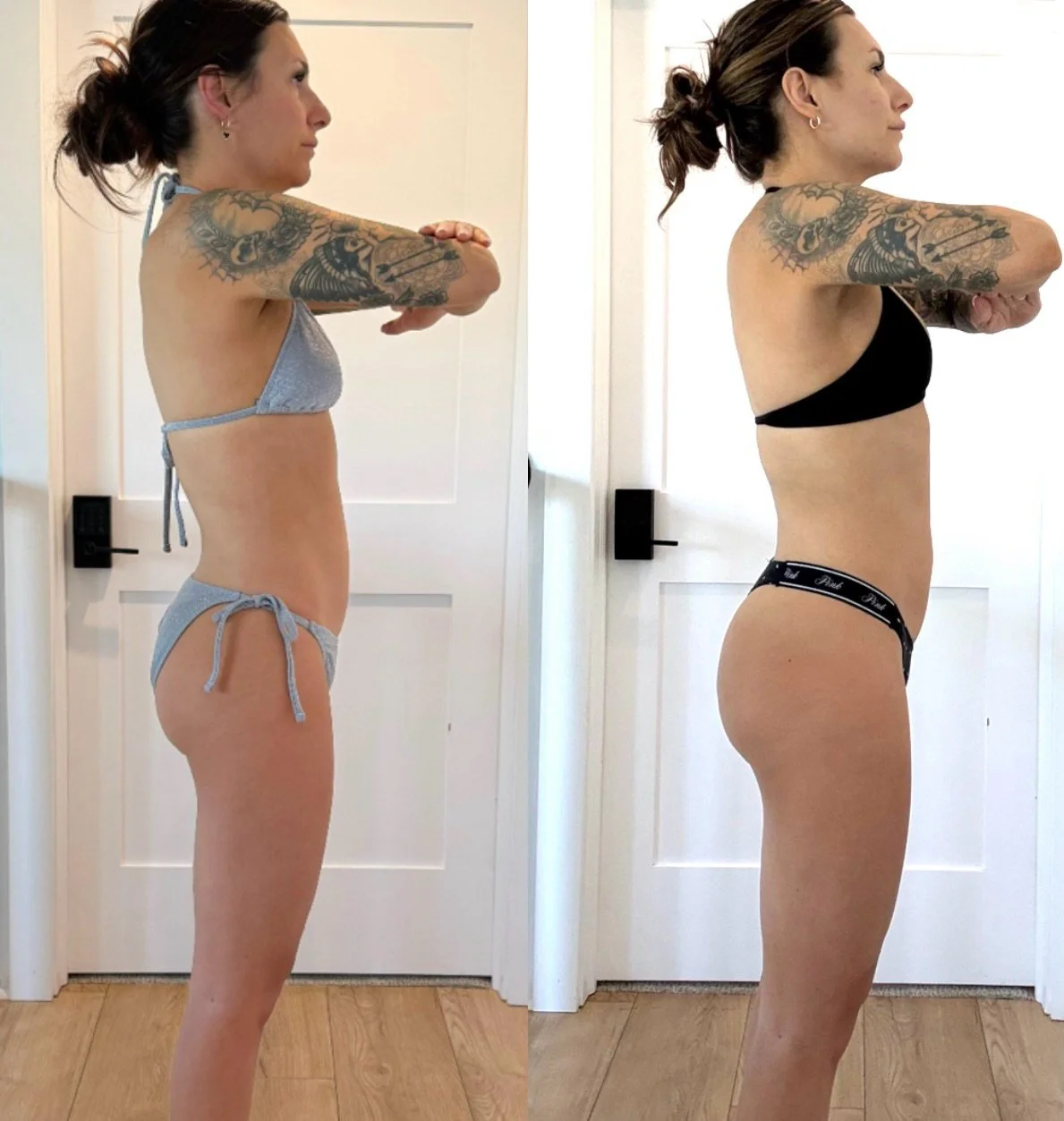 @ariana_desesa is eating goooodd😄

The goal since we have been working together is to pack on some solid mass as she already had a lean/petite frame.

We started our initial calorie intake at 110p 200c 50f and have now reverse dieted to 125p 300c 60