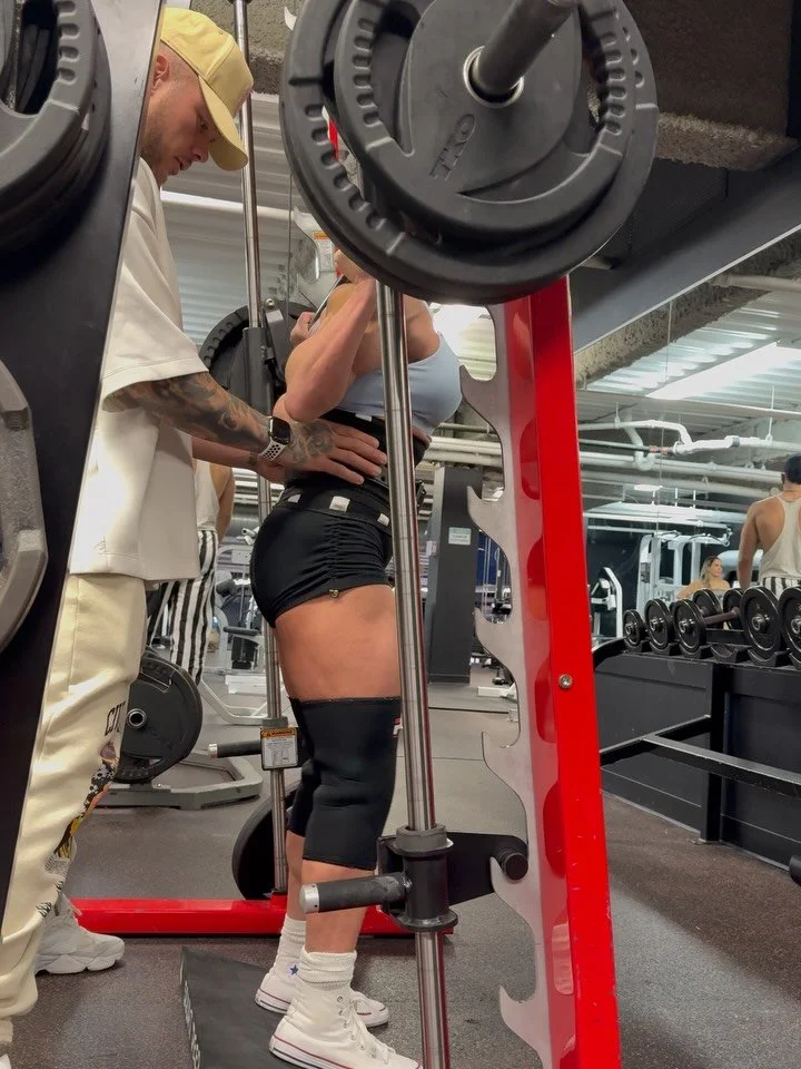 Felt like I had nothing today. Shitty nights sleep but we still got it done . Even hit a few PRs but definitely looking like a watery noodleeeee😝😝

All part of the game when it comes to getting peeled. Show up &amp; show out.