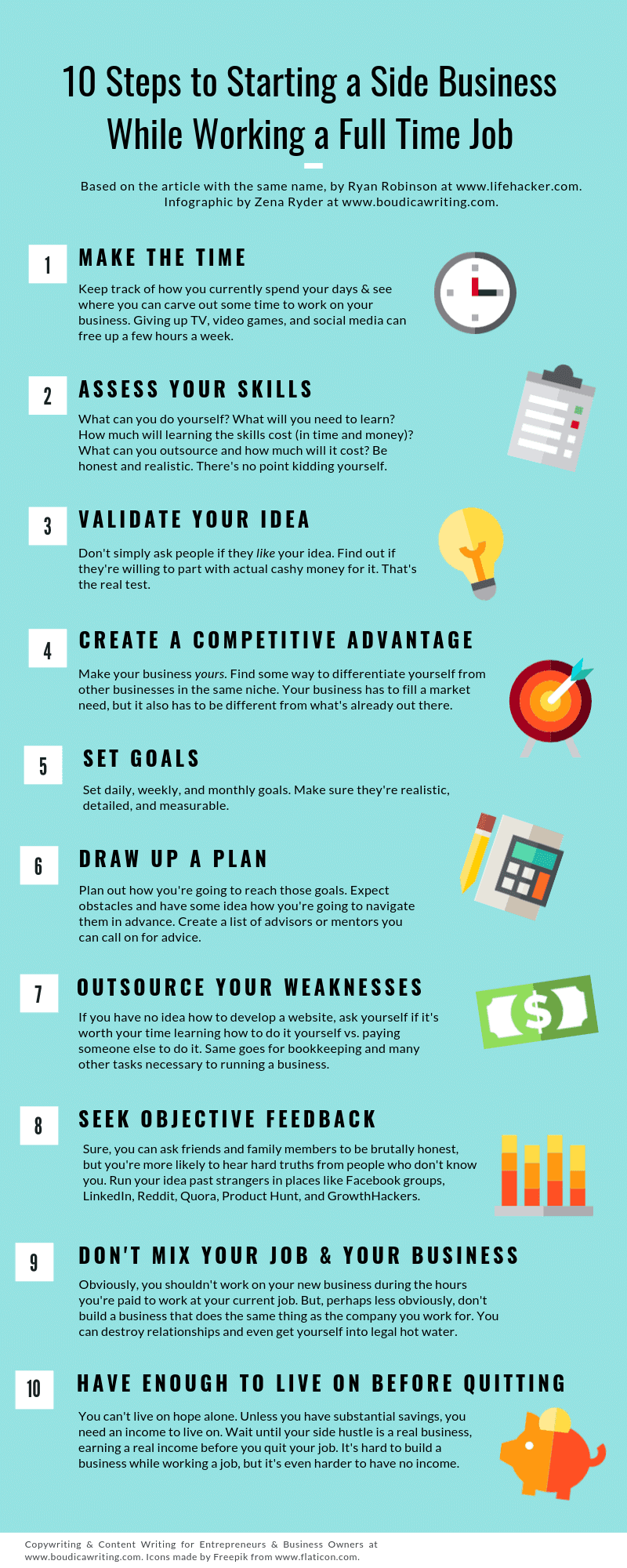 How To Start A Small Business While Working Full Time Infographic: How to Start a Business While Working Full-Time